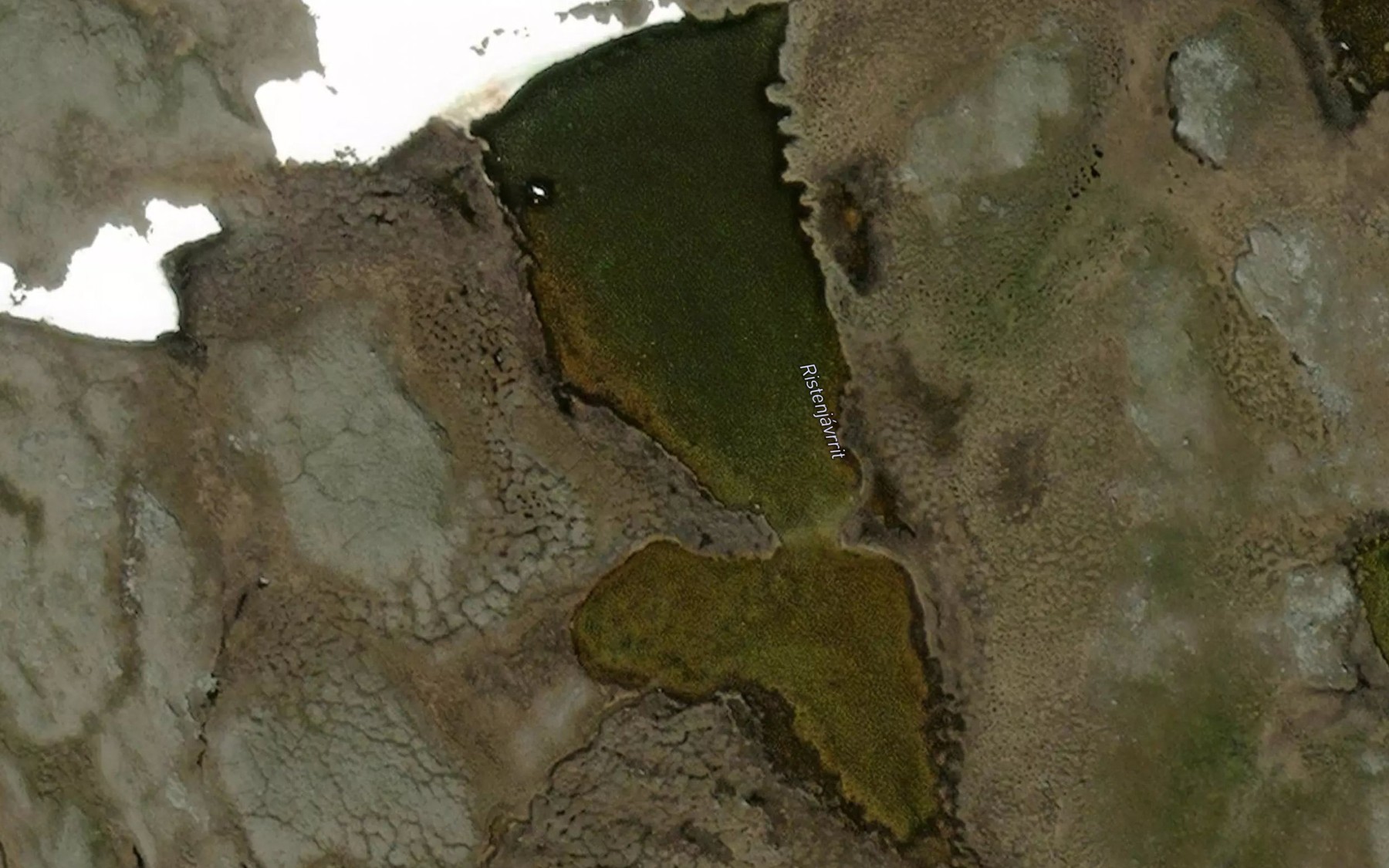Satellite map of the Ristenjavrit