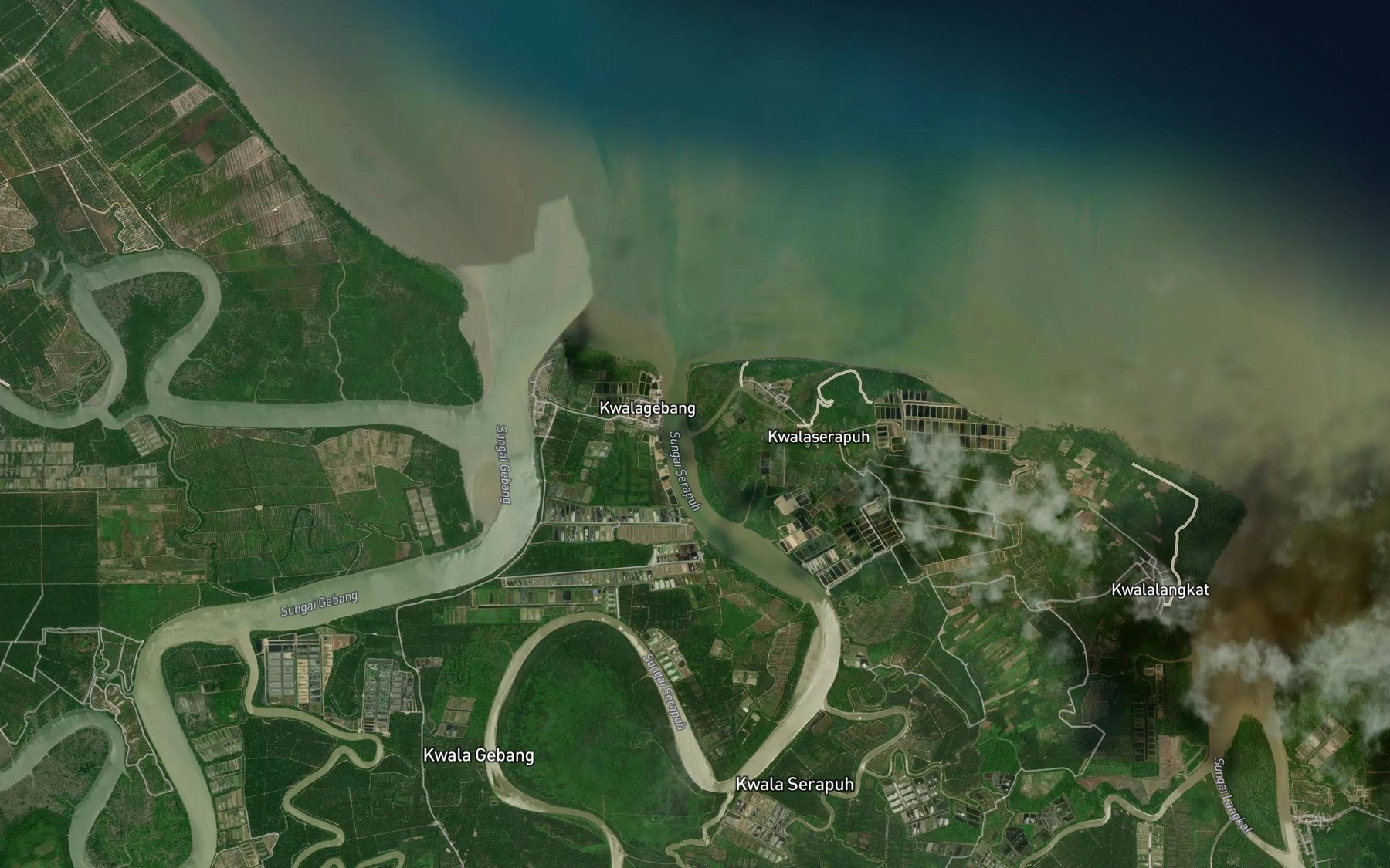 Satellite map of the Sungai Belimbing