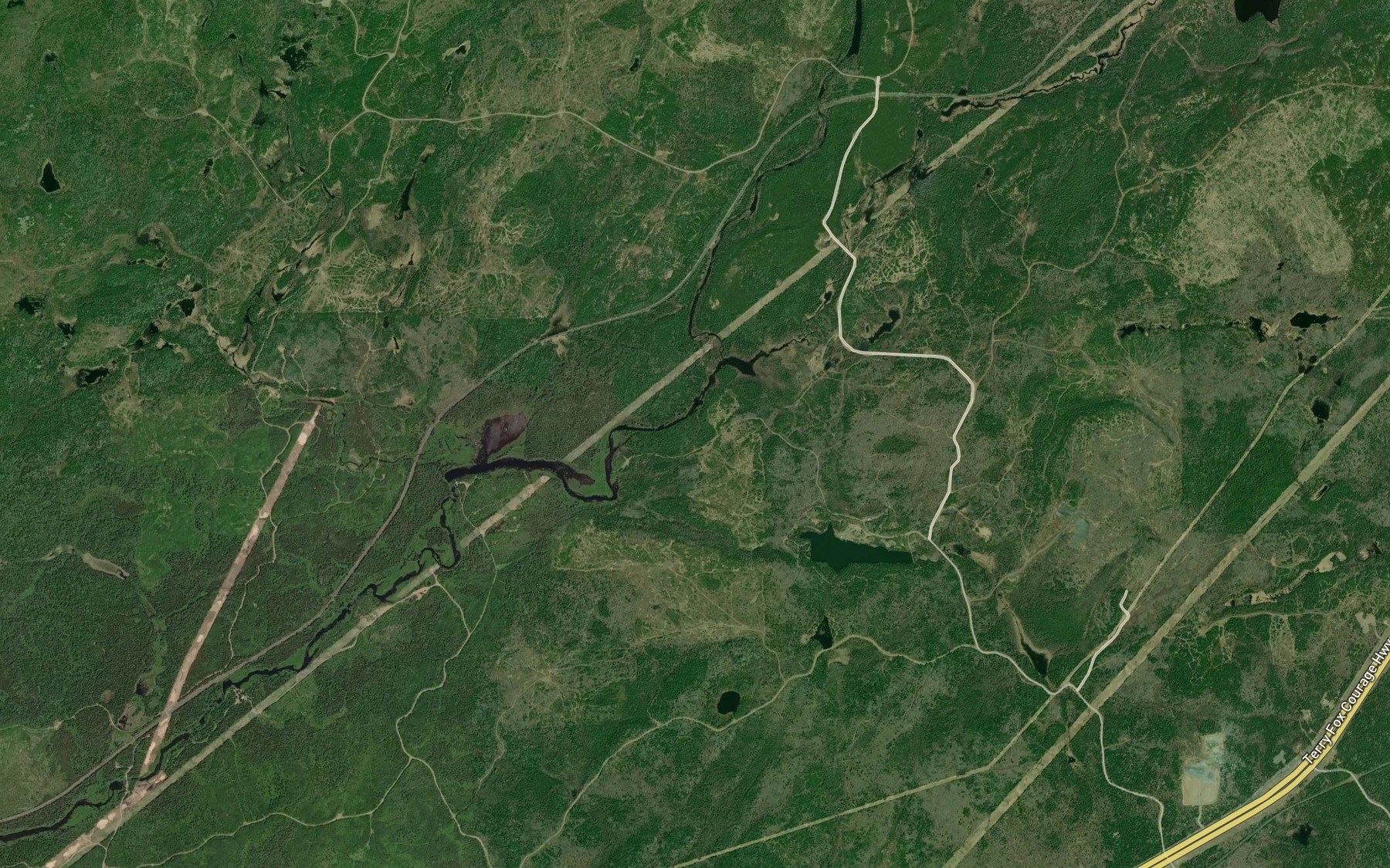 Satellite map of the Bittern Creek