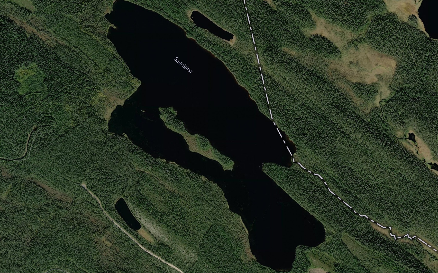 Satellite map of the Tikkalanlahti