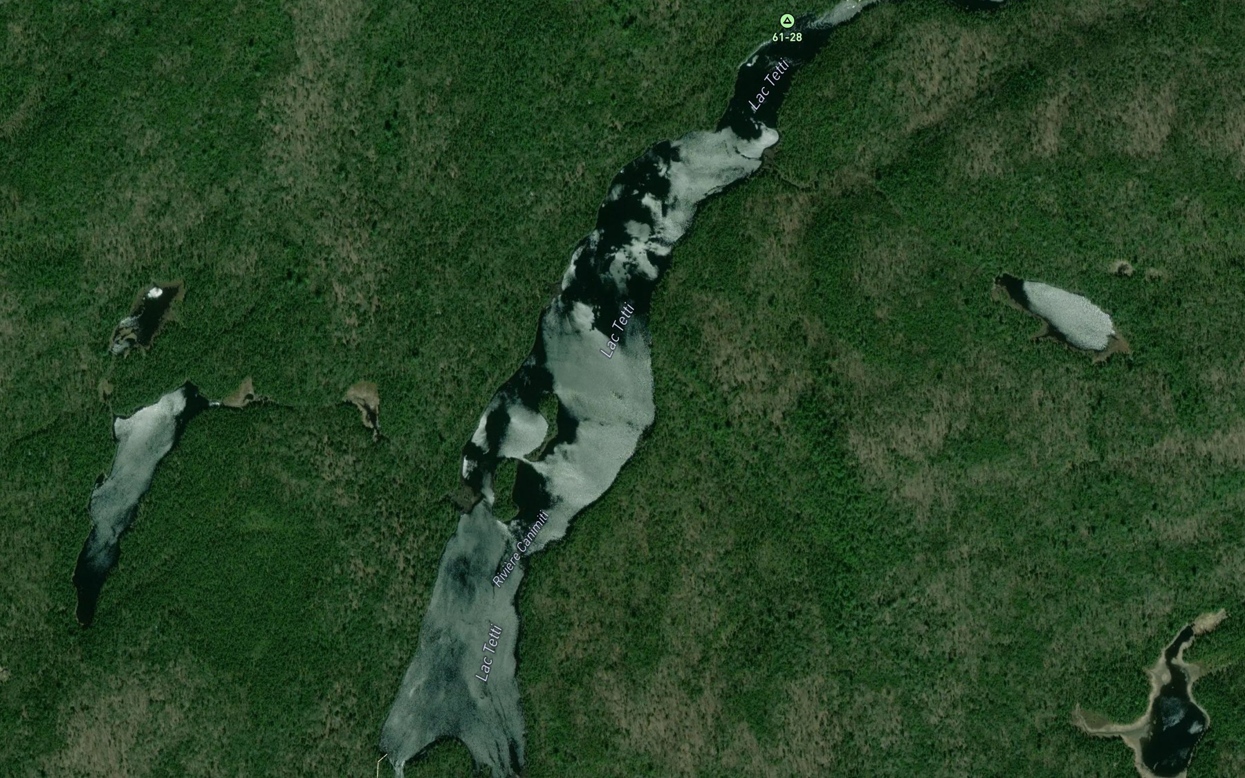 Satellite map of the Lac Tetti