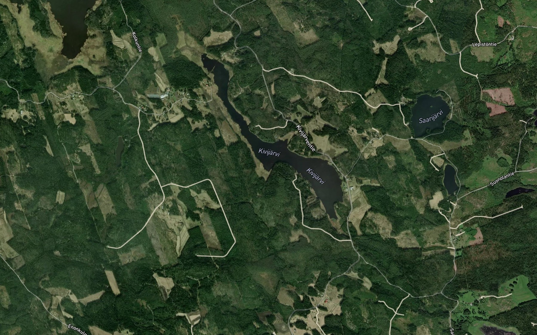 Satellite map of the Laajalahti