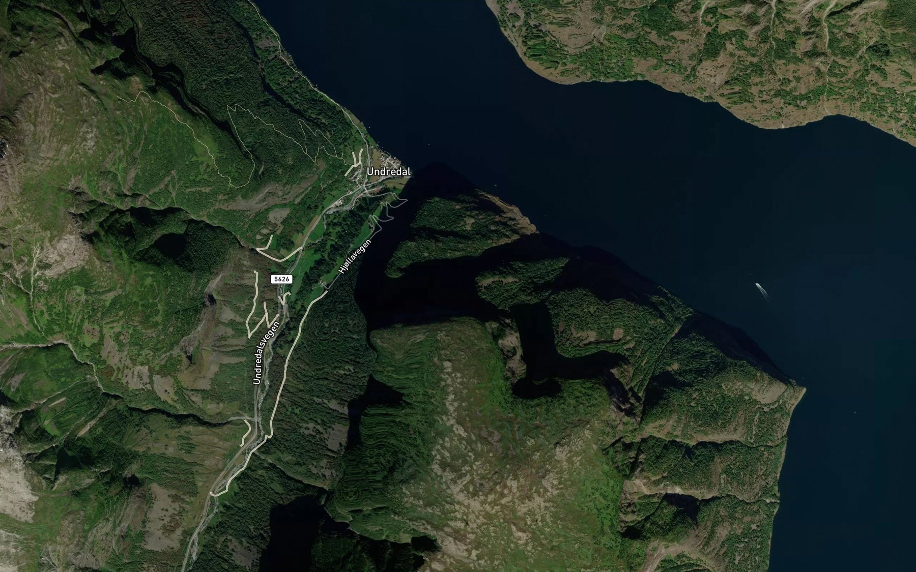 Satellite map of the Hjollateiggrovi