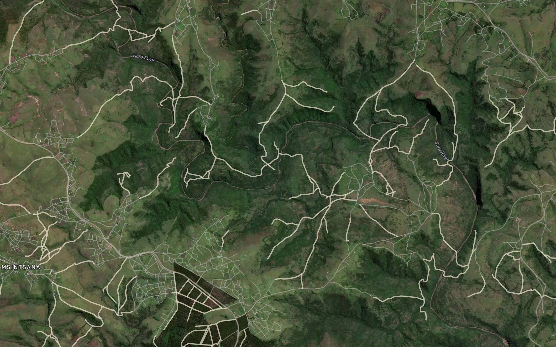 Satellite map of the Busila