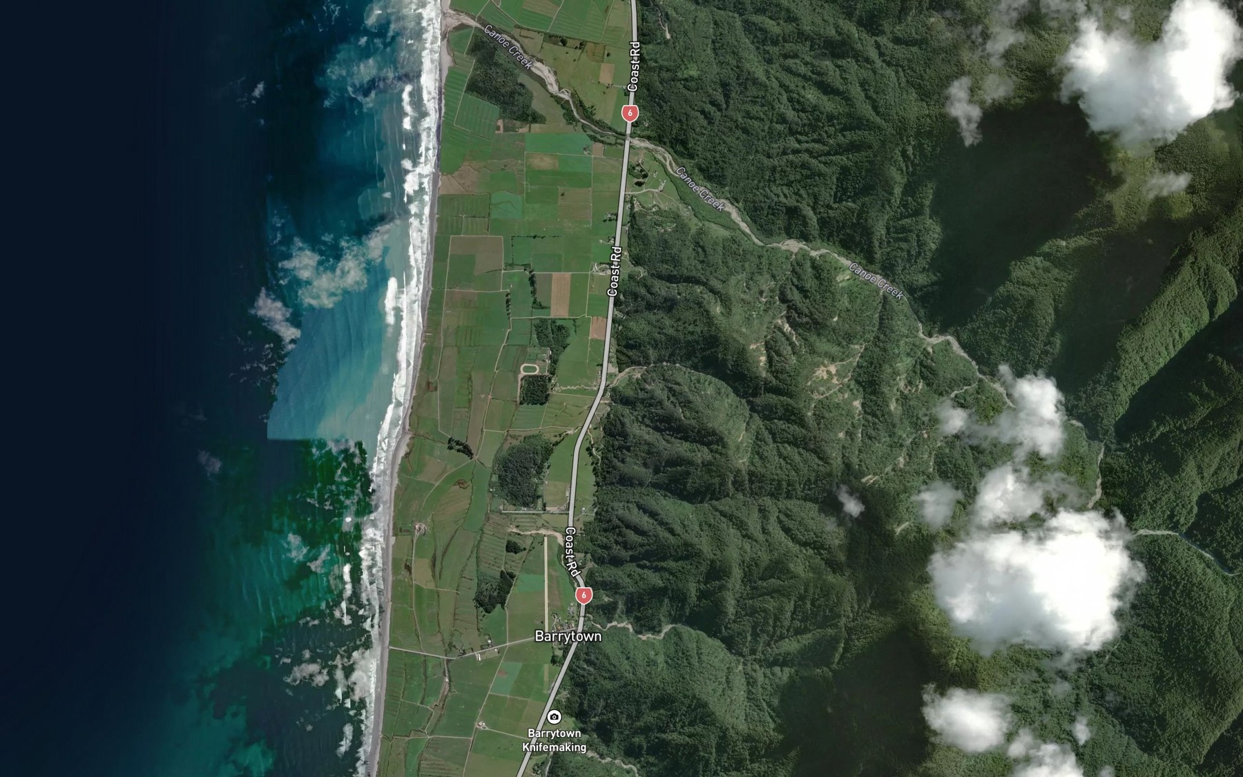 Satellite map of the Little Granite Creek