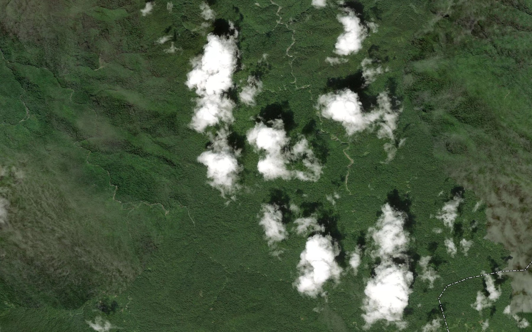 Satellite map of the Bun Creek