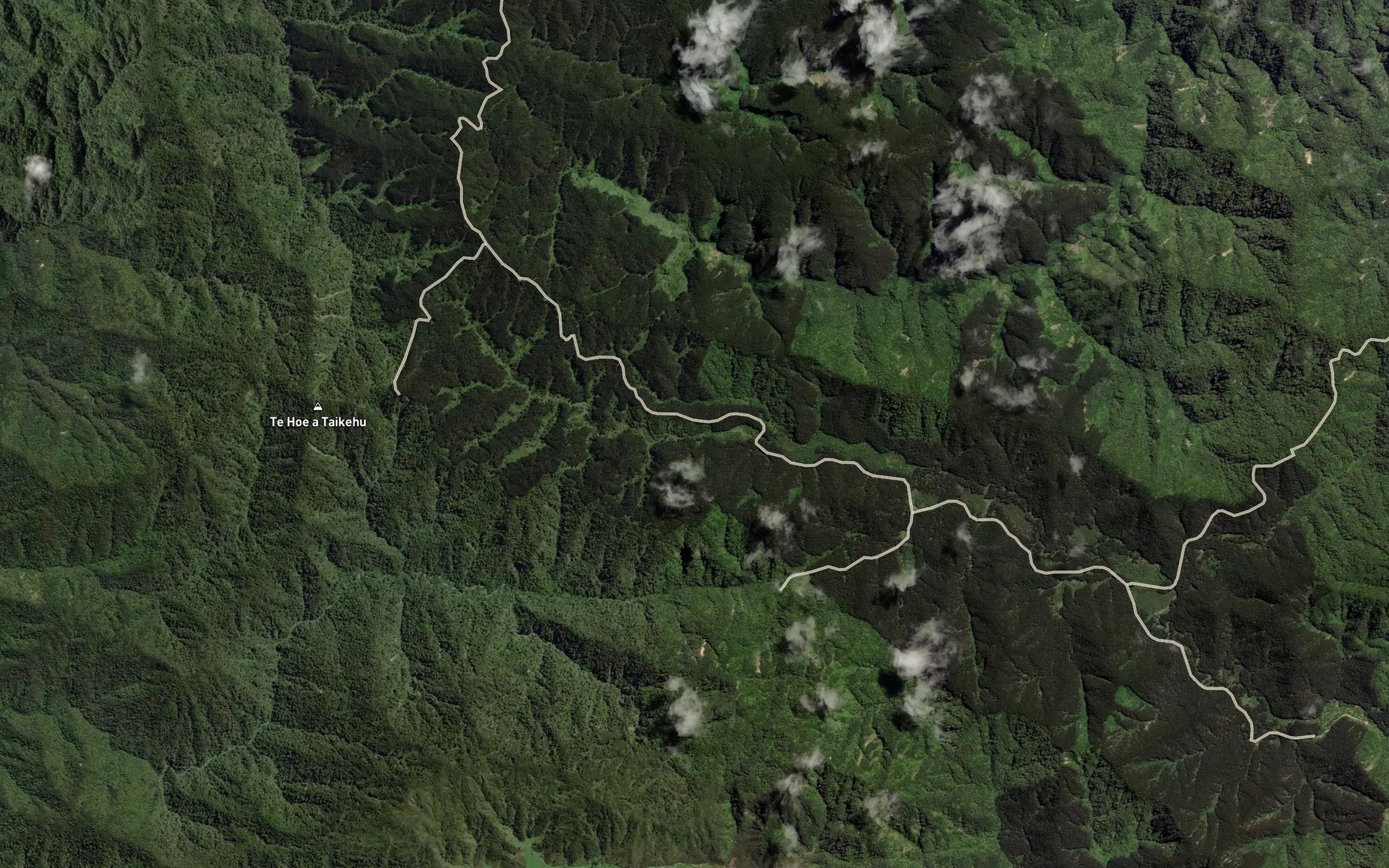 Satellite map of the Rawea Stream