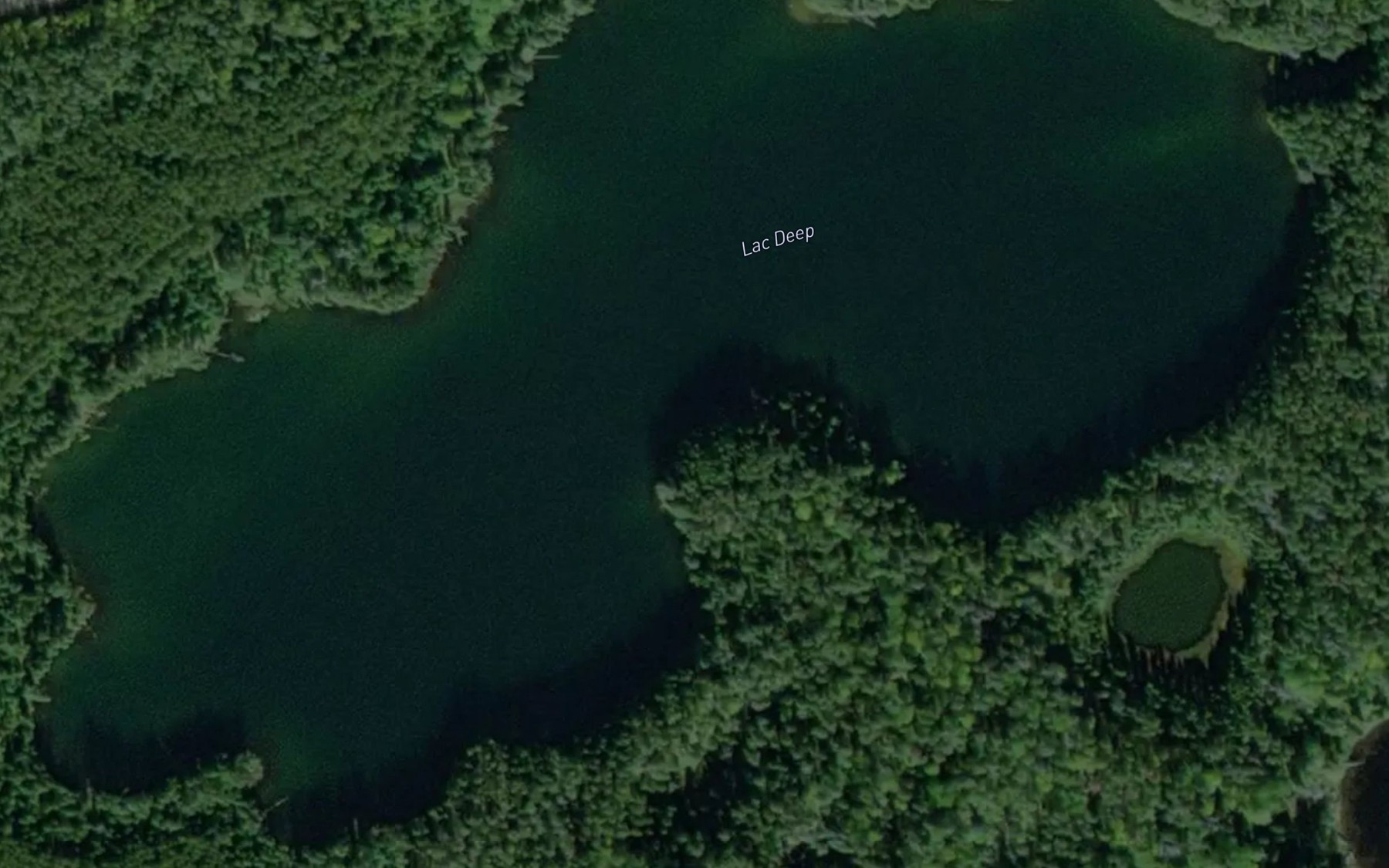 Satellite map of the Lac Deep