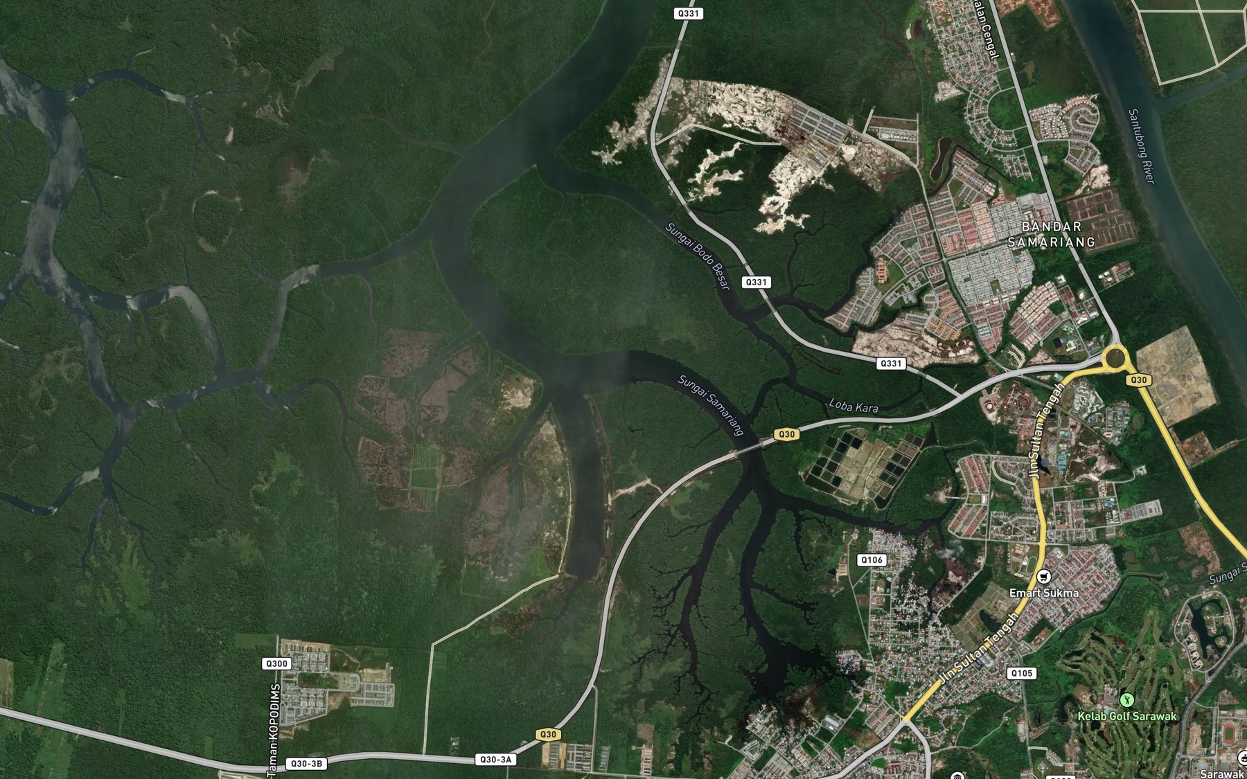 Satellite map of the Sungai Jebong Kilong
