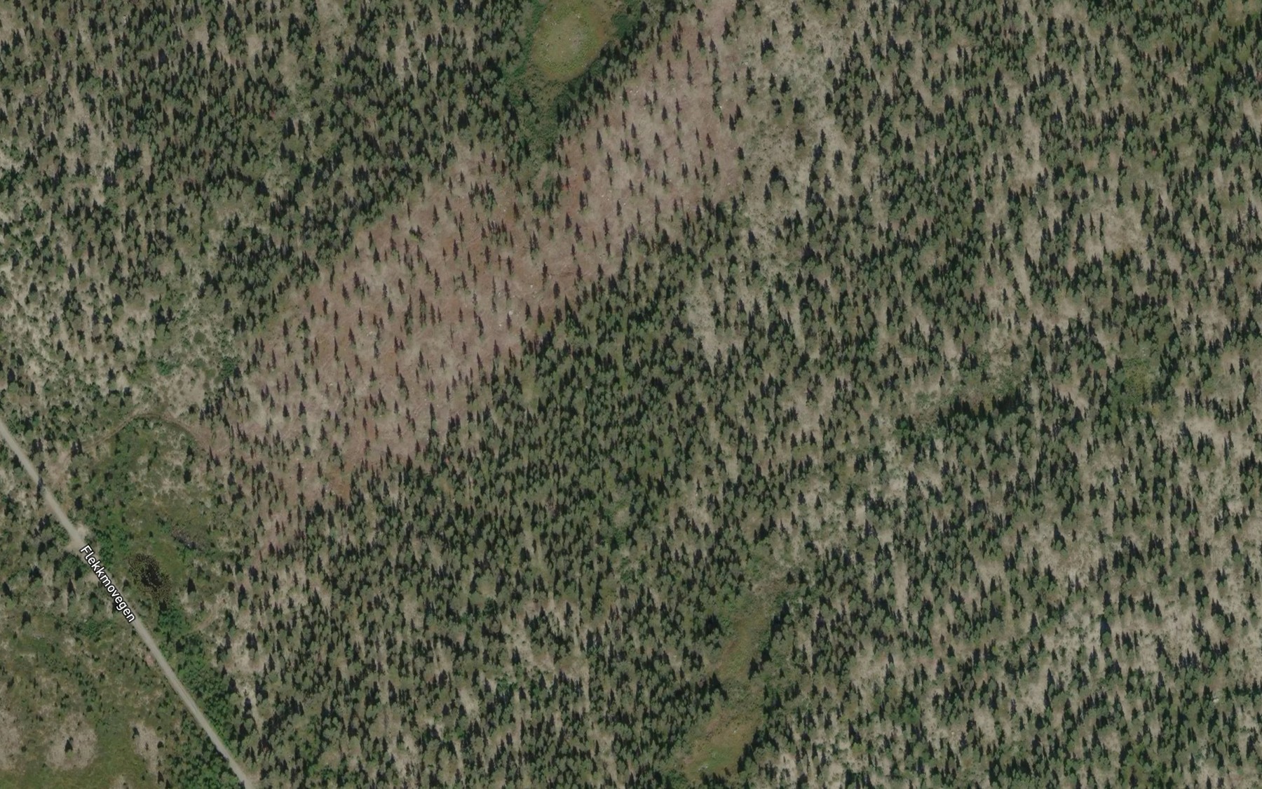 Satellite map of the Flekkmotjonna