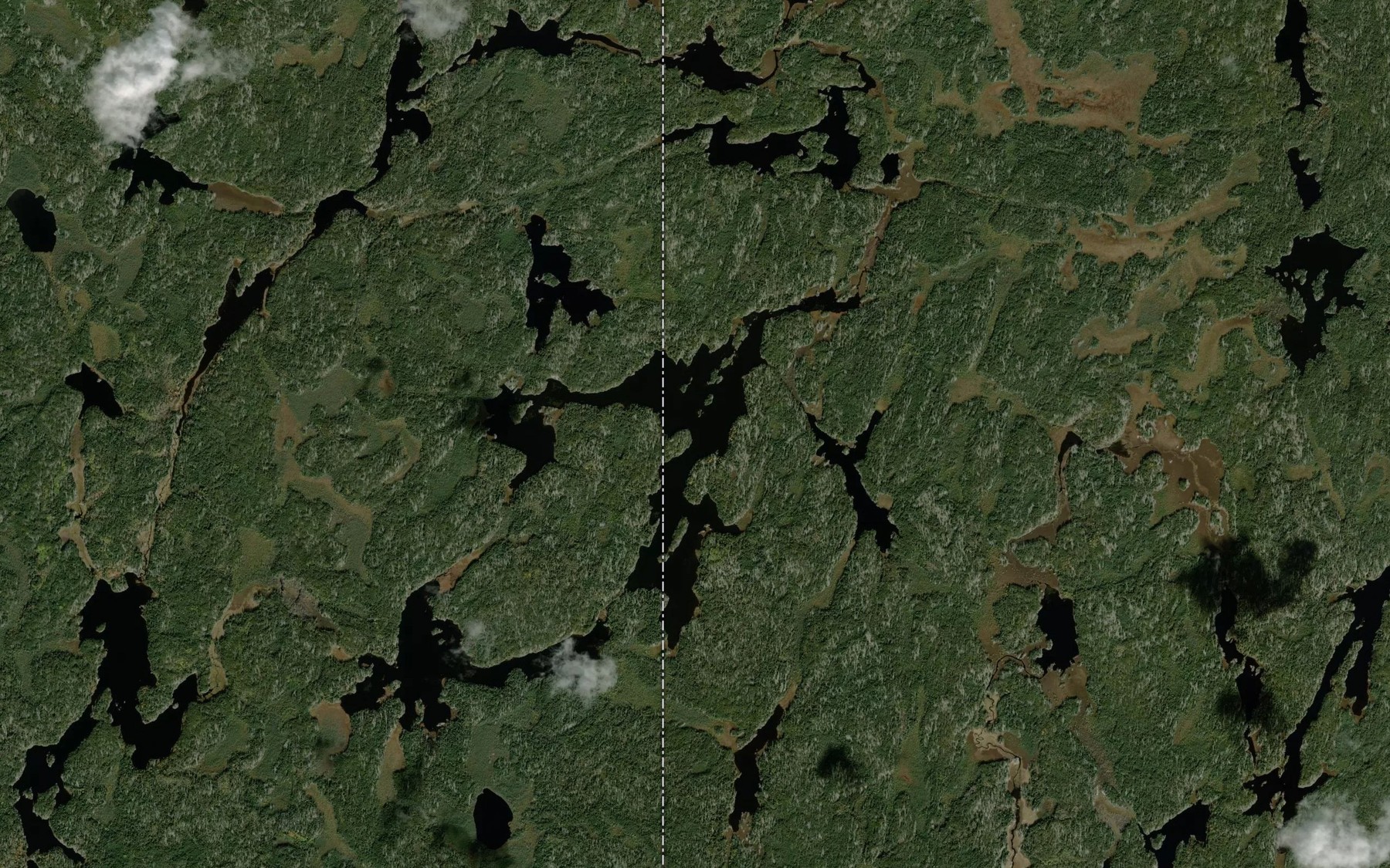 Satellite map of the MacGillivray Lake