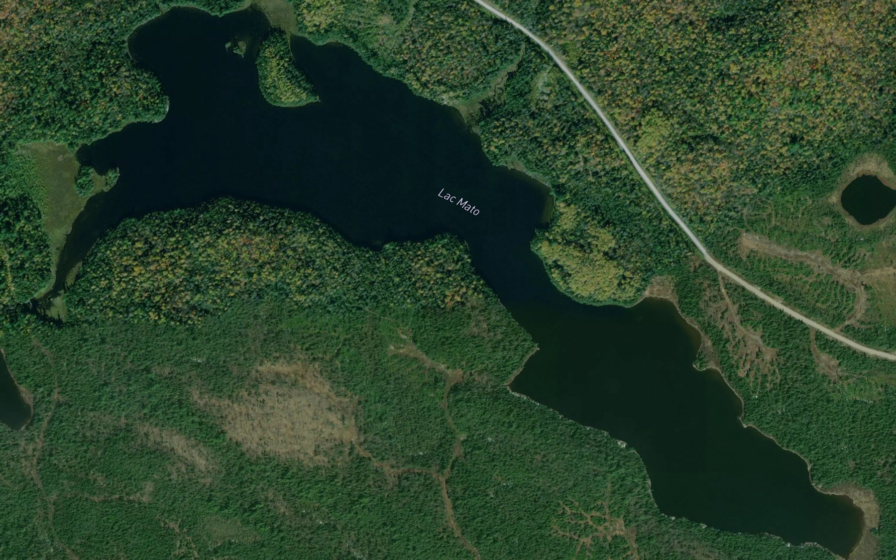 Satellite map of the Lac Mato