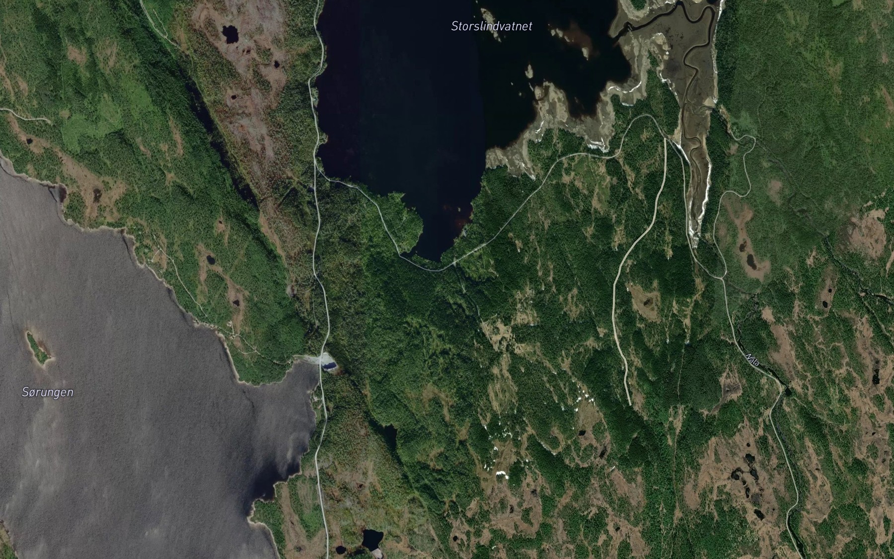 Satellite map of the Stenhusbekken