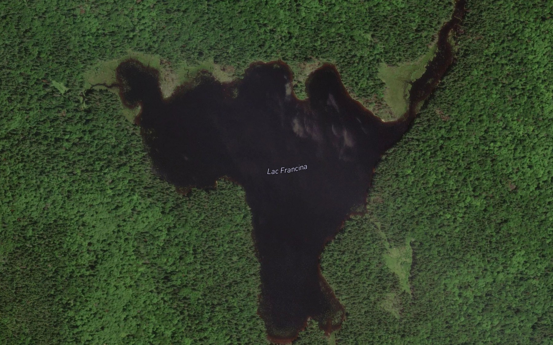 Satellite map of the Lac Francina
