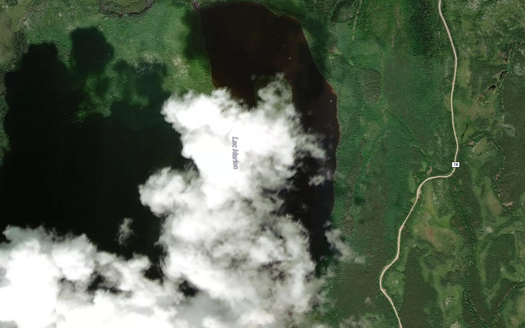 Satellite map of the Lac Marion