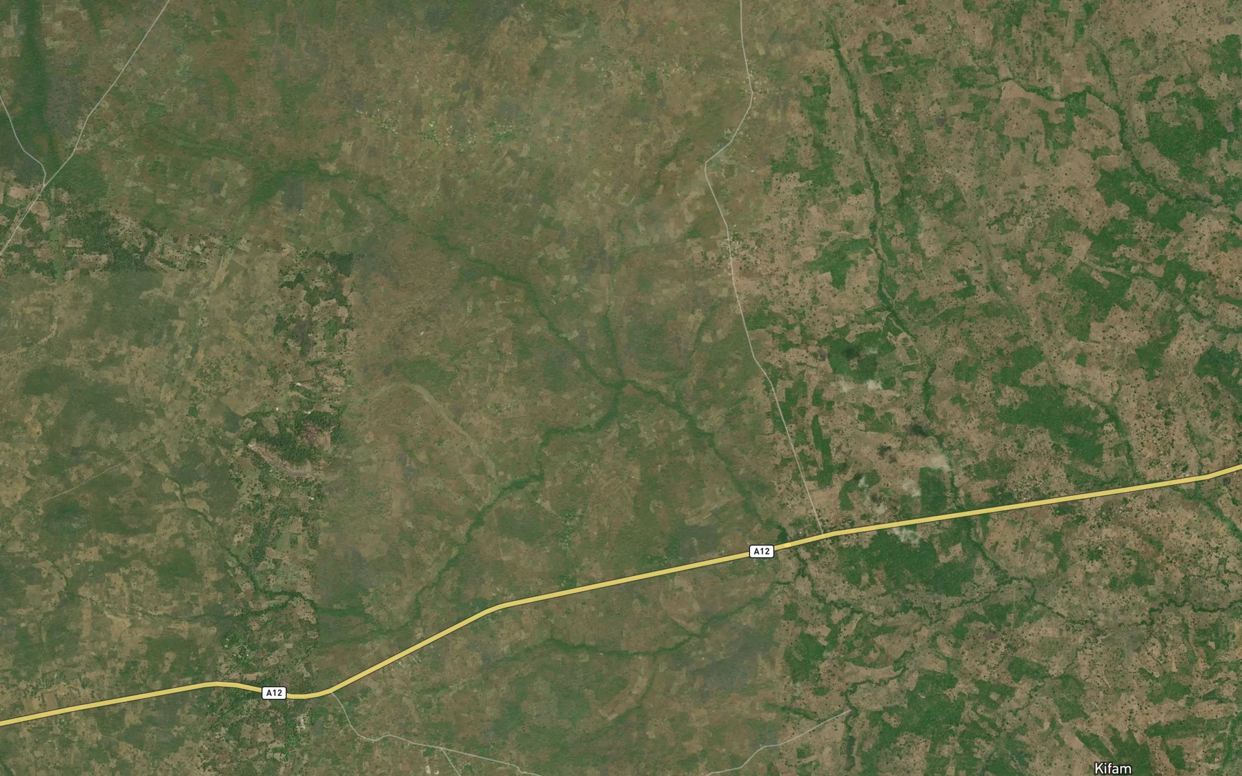 Satellite map of the River Shinkafa