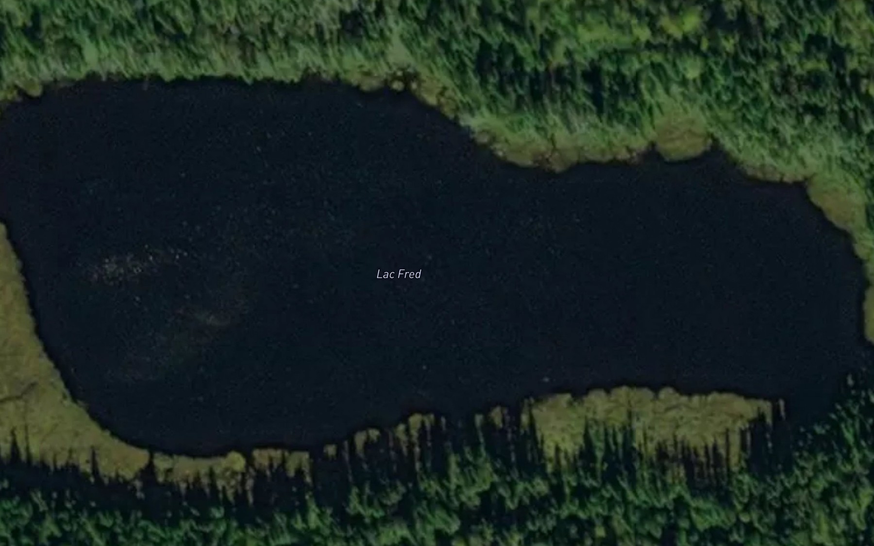 Satellite map of the Lac Fred
