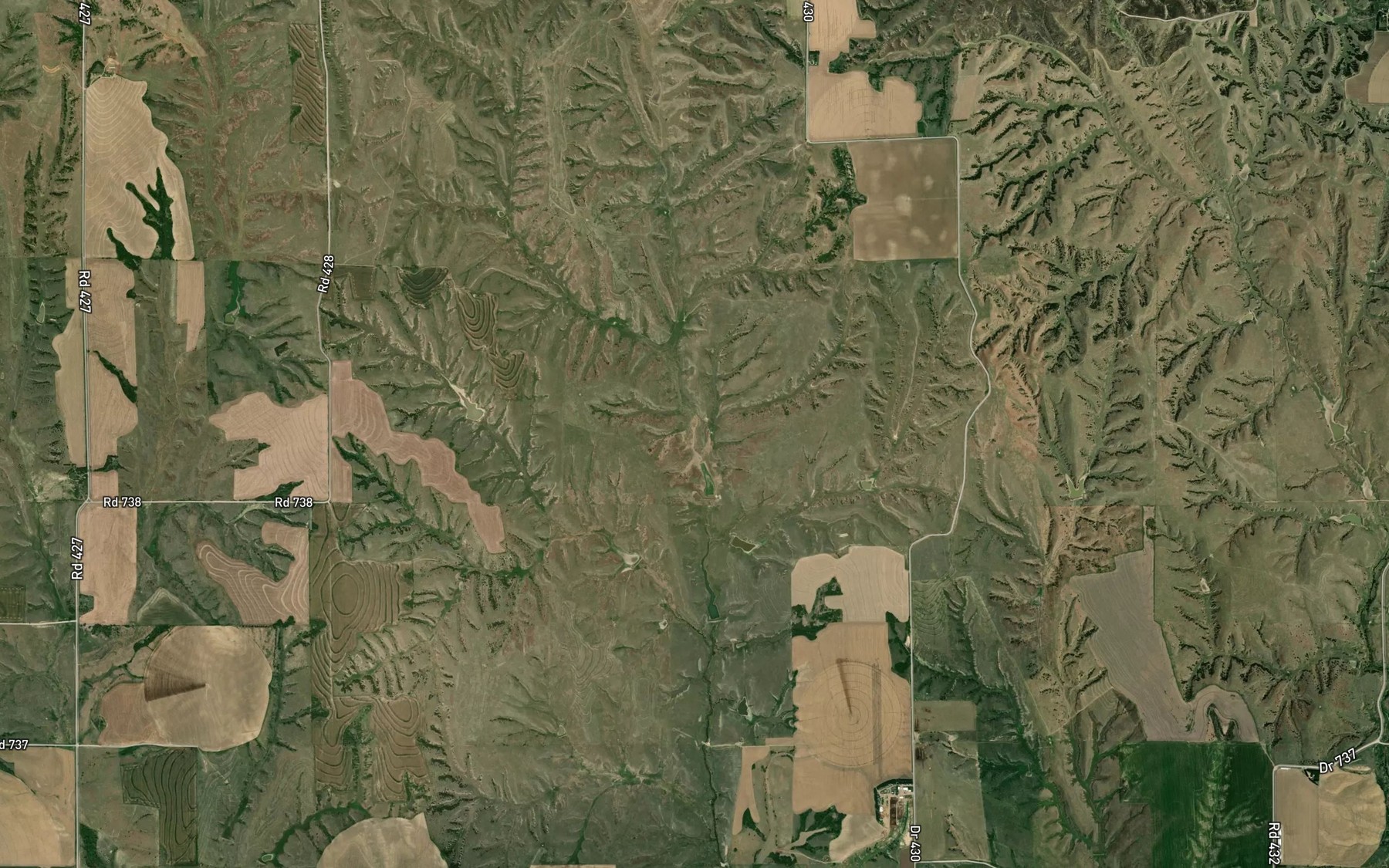 Satellite map of the Whaley-Reynolds Reservoir Number 1