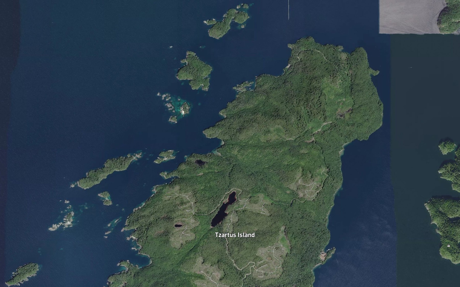 Satellite map of the Holford Creek