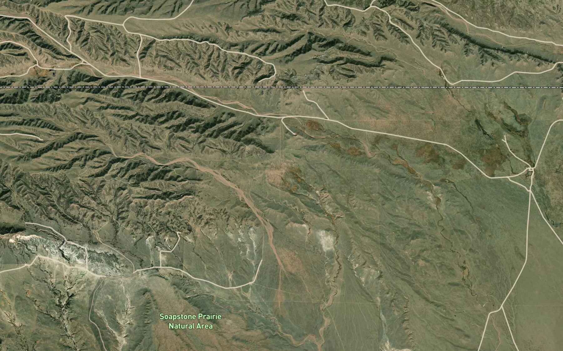 Satellite map of the Brannigan Spring