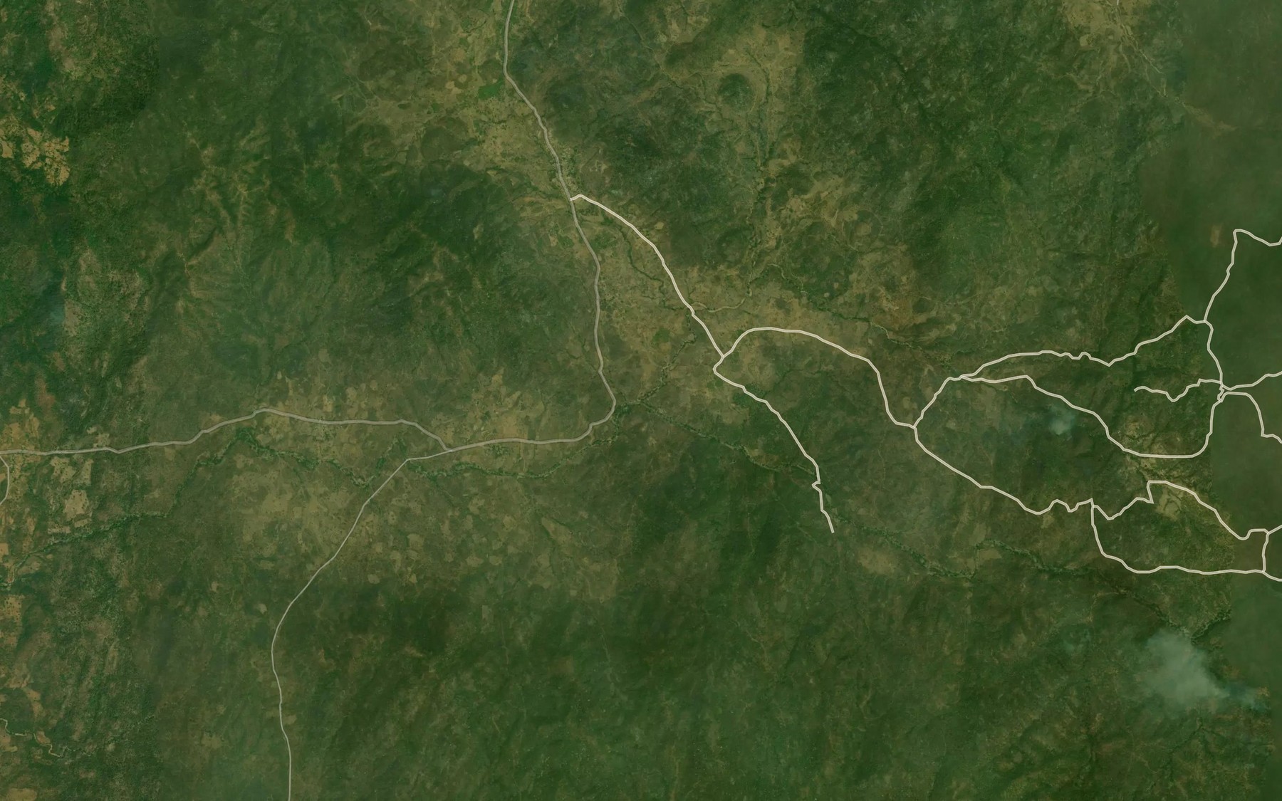 Satellite map of the Barau