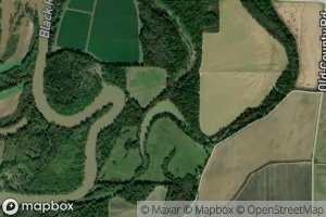 Satellite map of the Winebaugh Lake
