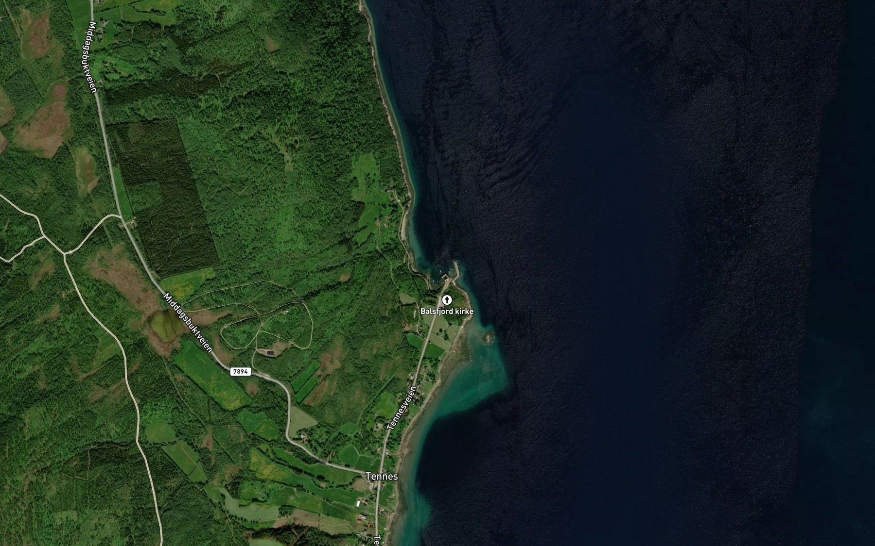 Satellite map of the Hamna