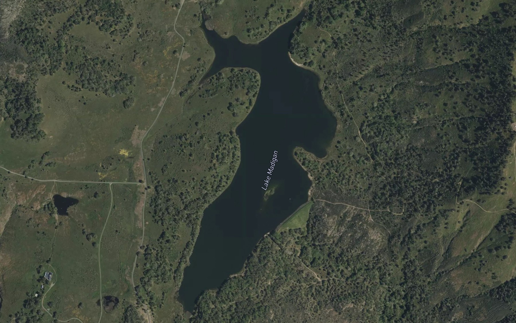 Satellite map of the Lake Madigan