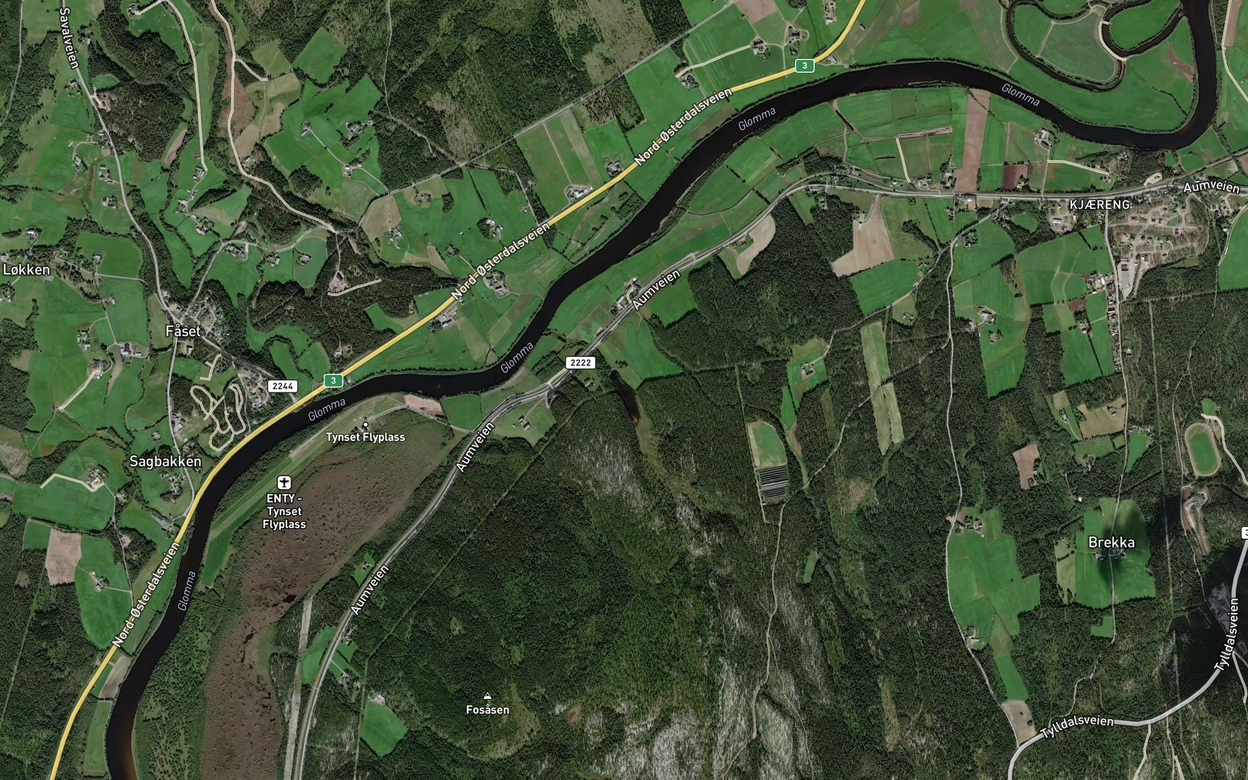 Satellite map of the Rostdammen