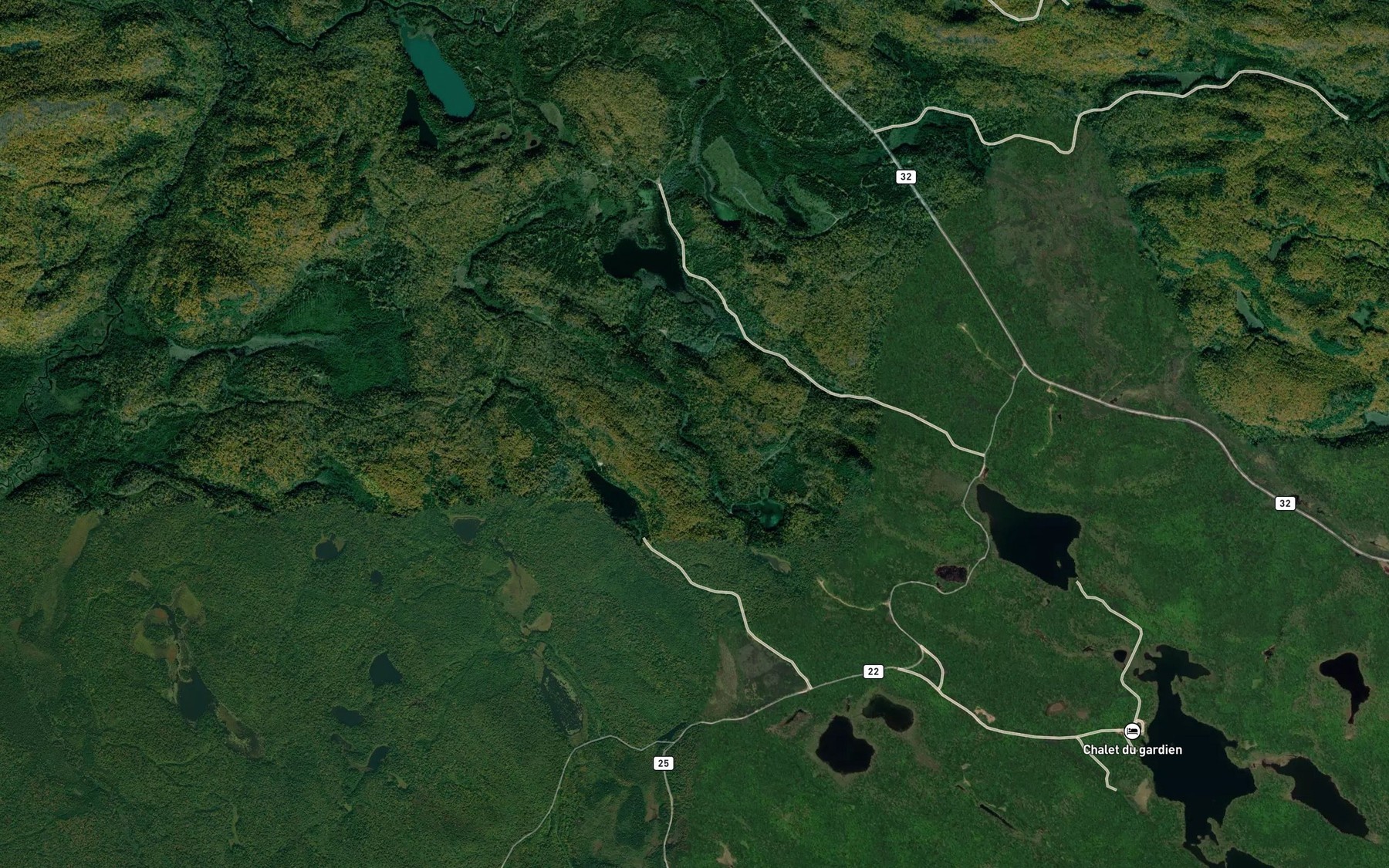 Satellite map of the Etang du Geai Bleu