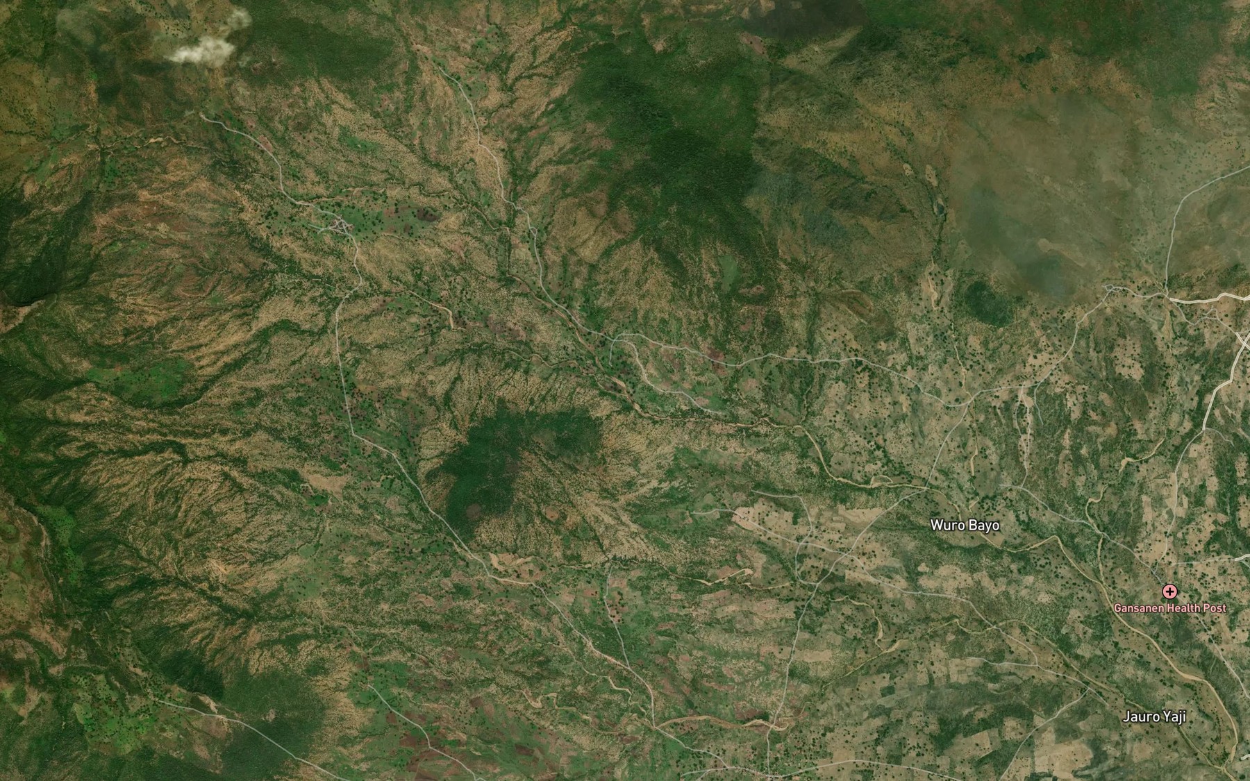 Satellite map of the Perdu