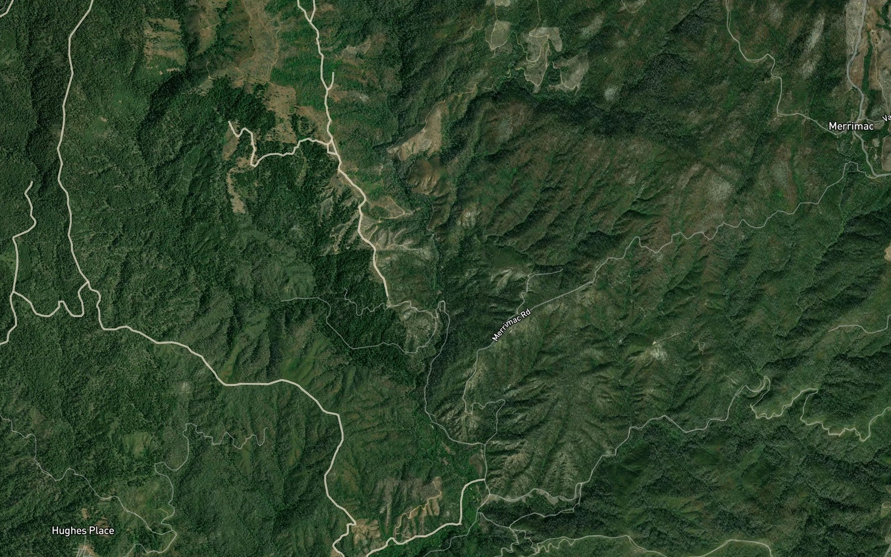 Satellite map of the Fox Creek