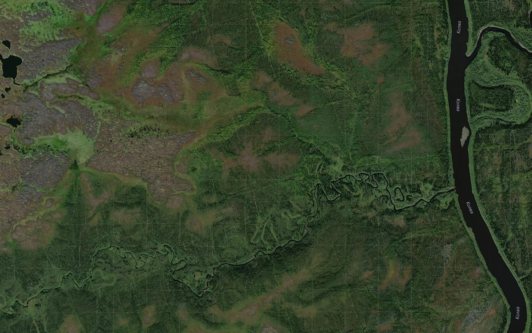 Satellite map of the Vozey