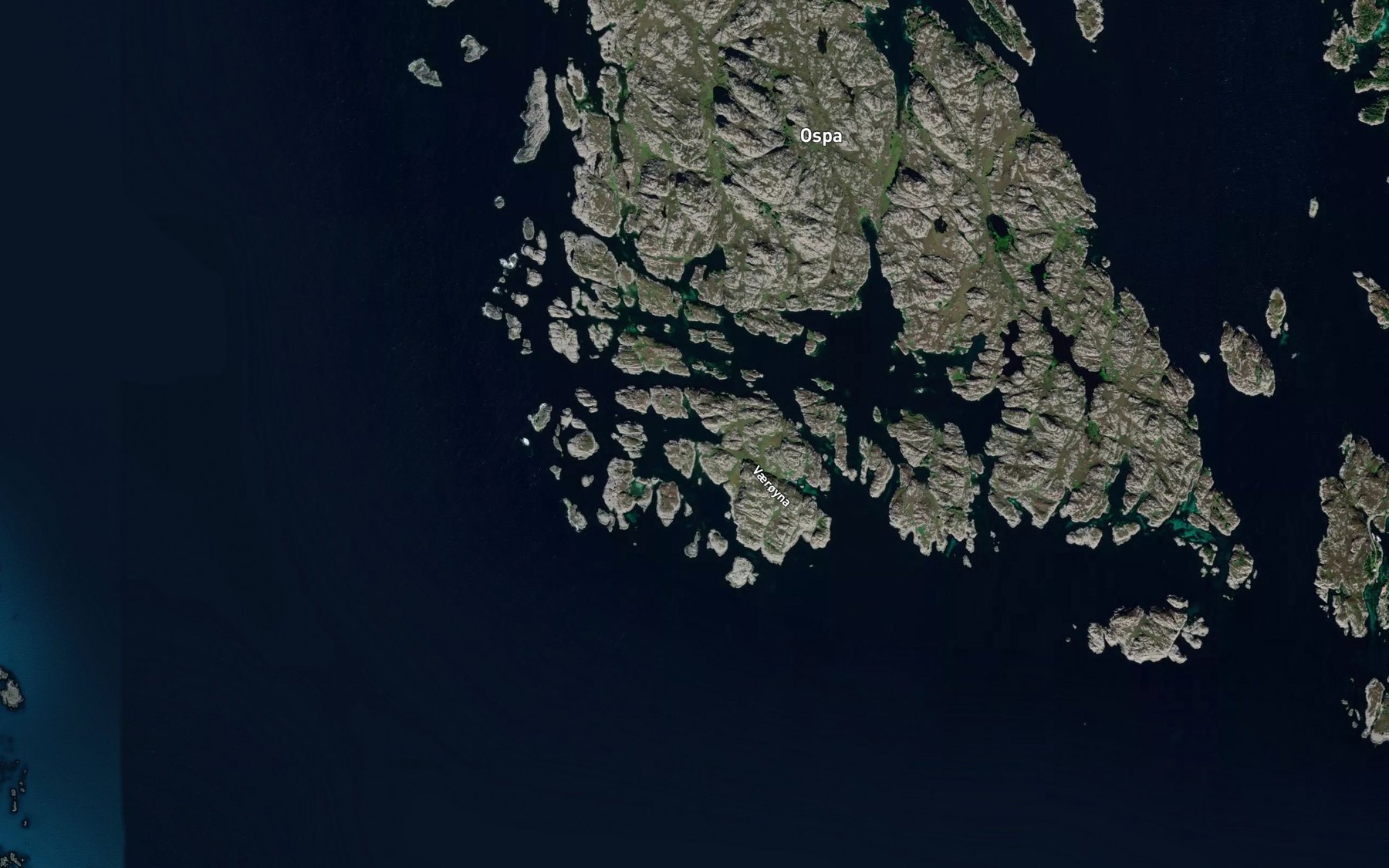 Satellite map of the Vaeroykyllaren