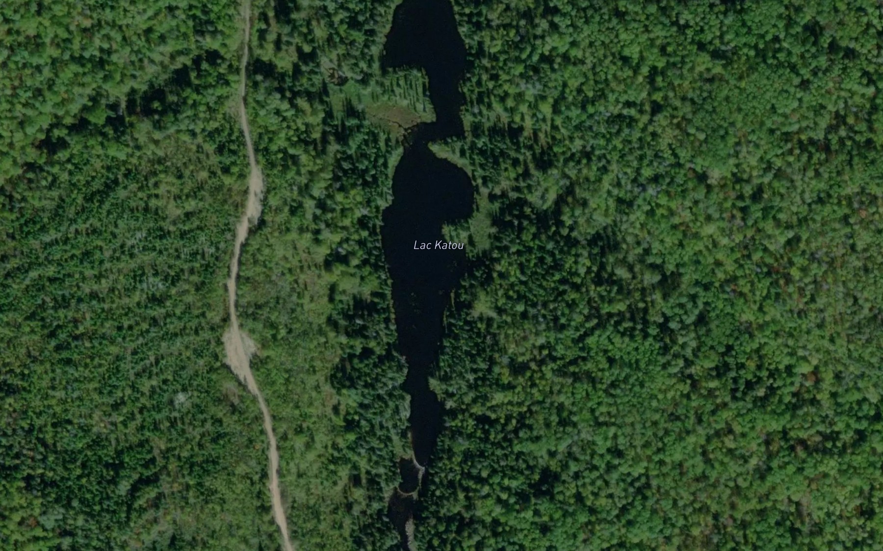Satellite map of the Lac Katou