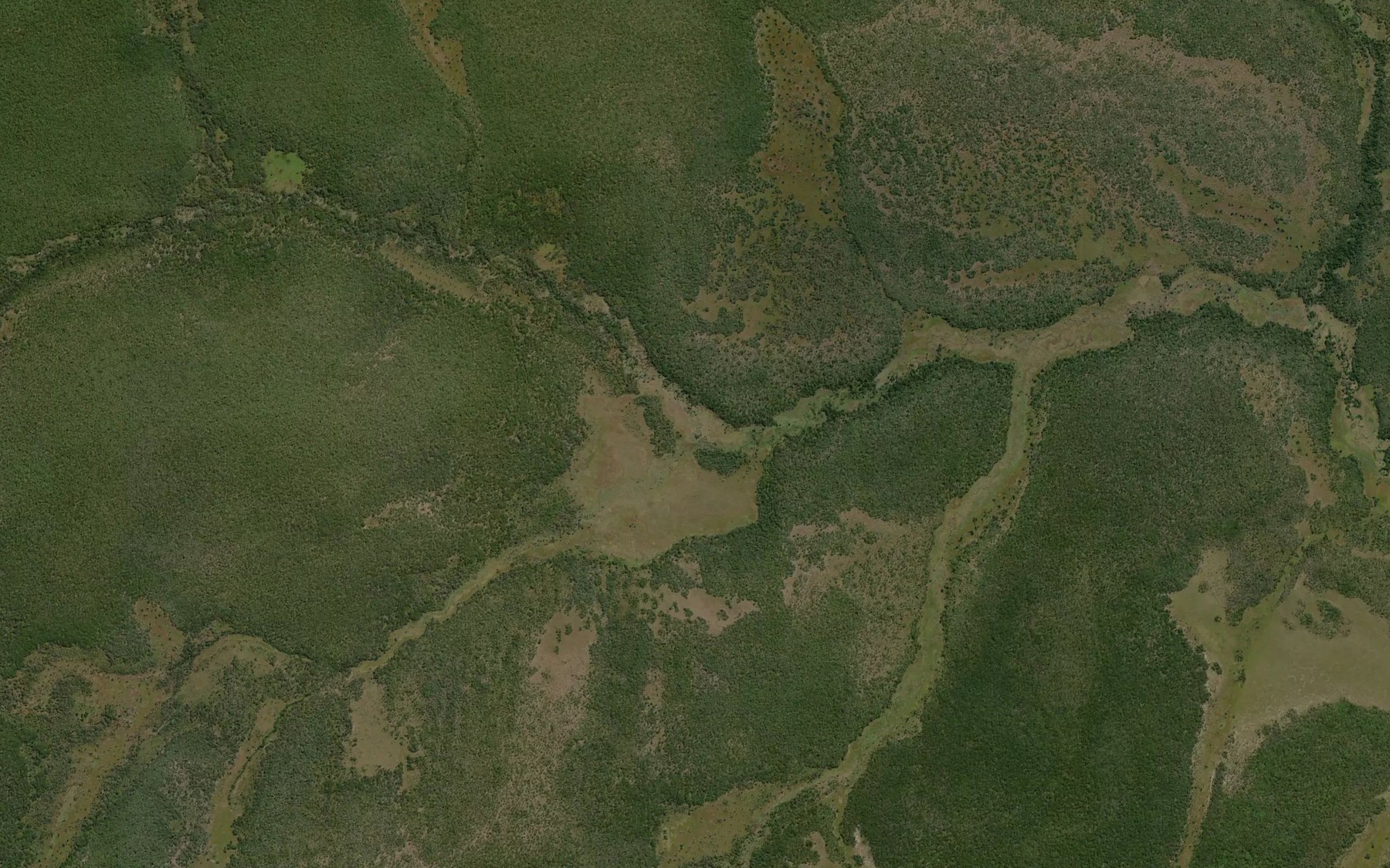 Satellite map of the Chamakolongo