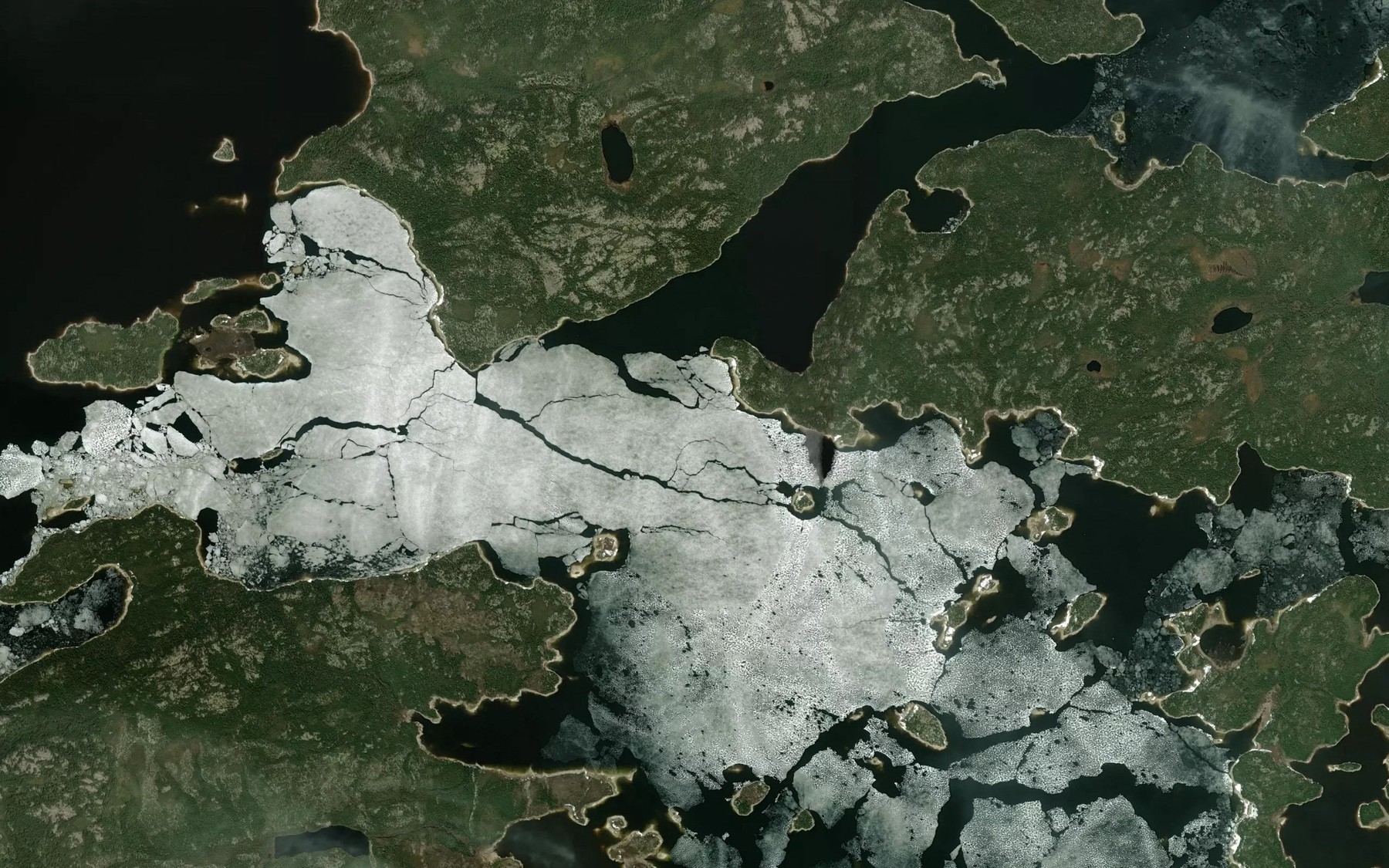 Satellite map of the Baie Cisapisipuyu