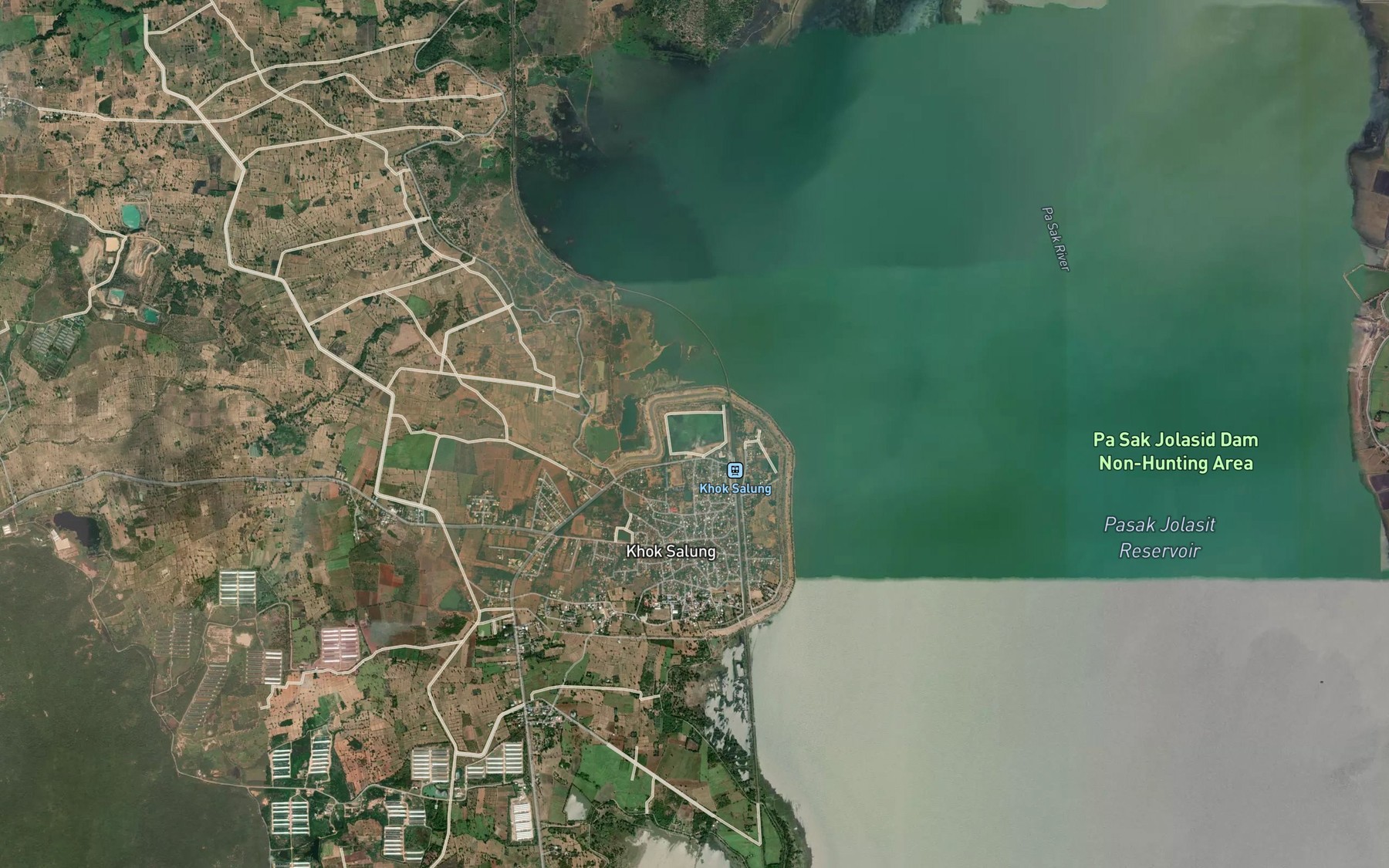 Satellite map of the Nong Yai