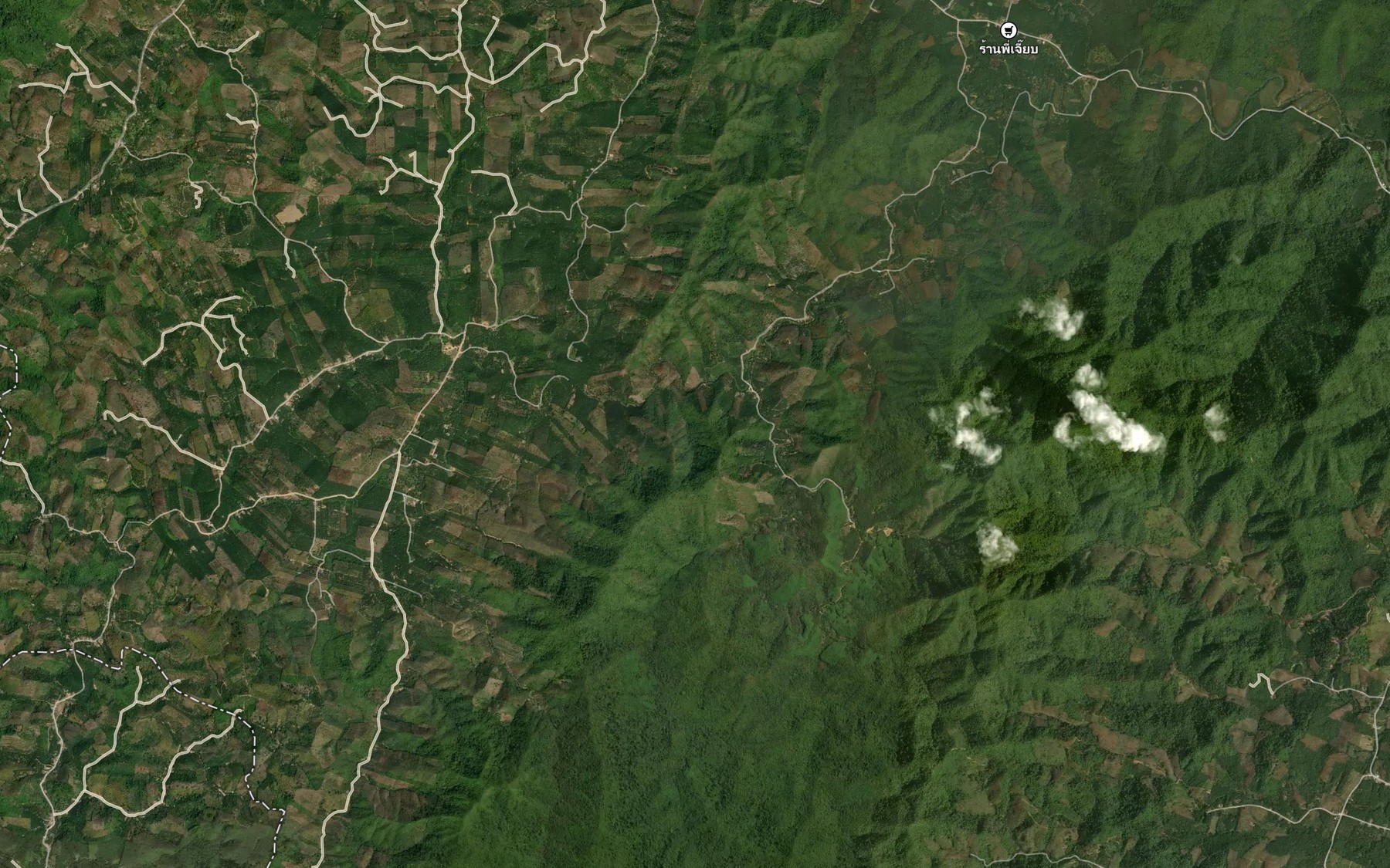 Satellite map of the Khlong U-chan