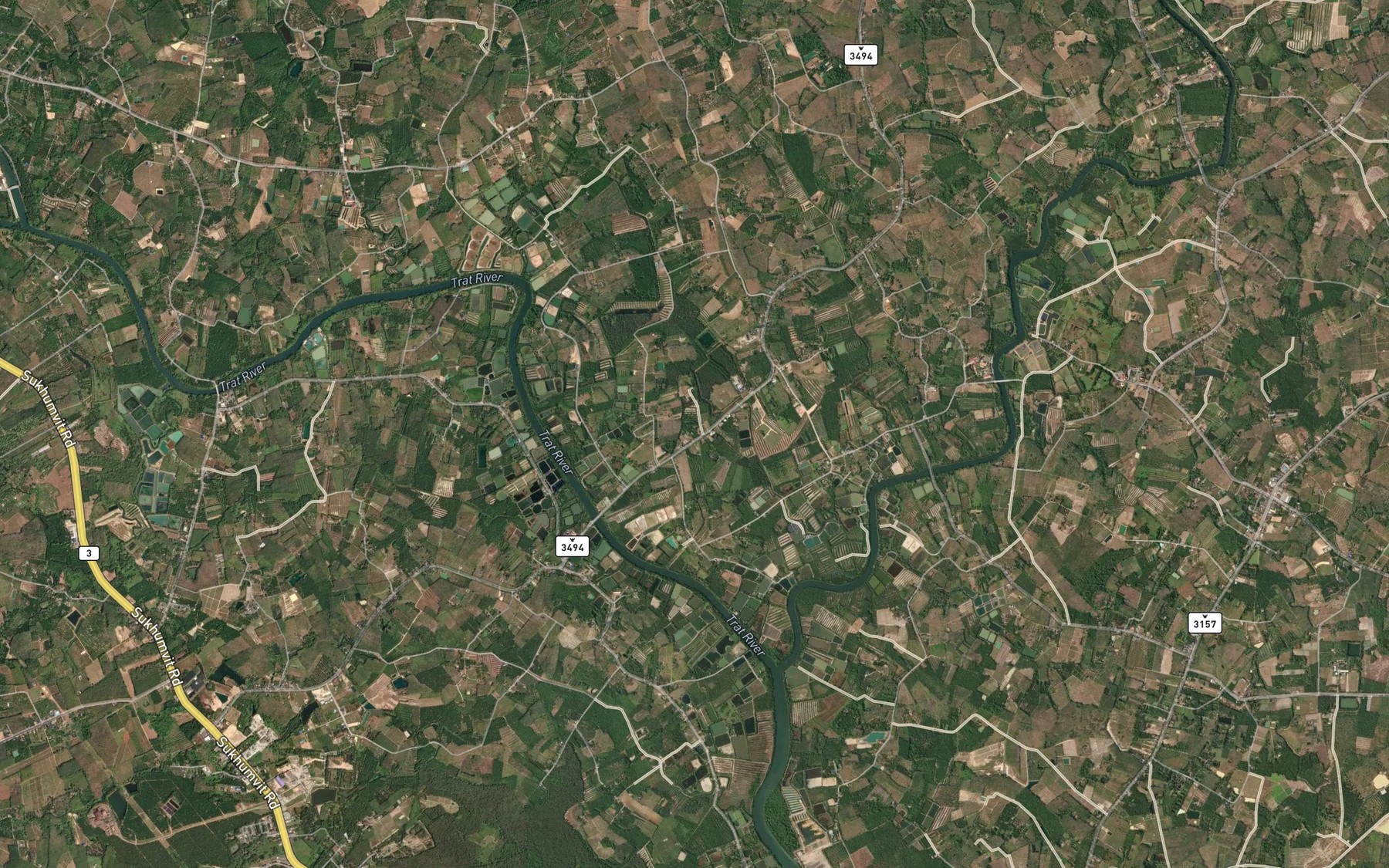 Satellite map of the Nong Khla