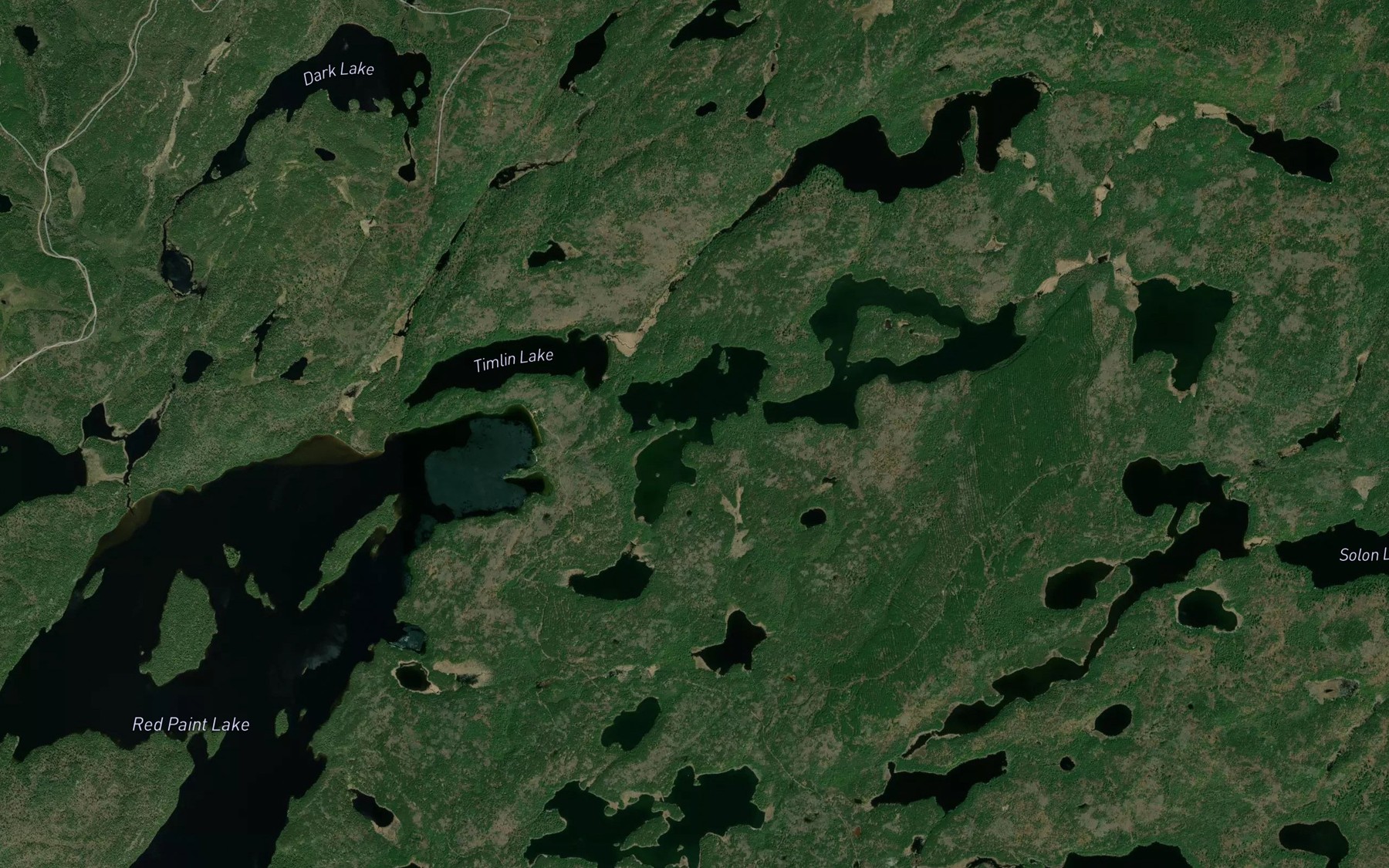 Satellite map of the Bolio Lake