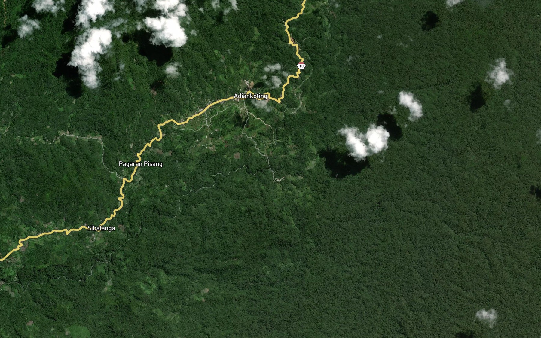 Satellite map of the Aek Nadel