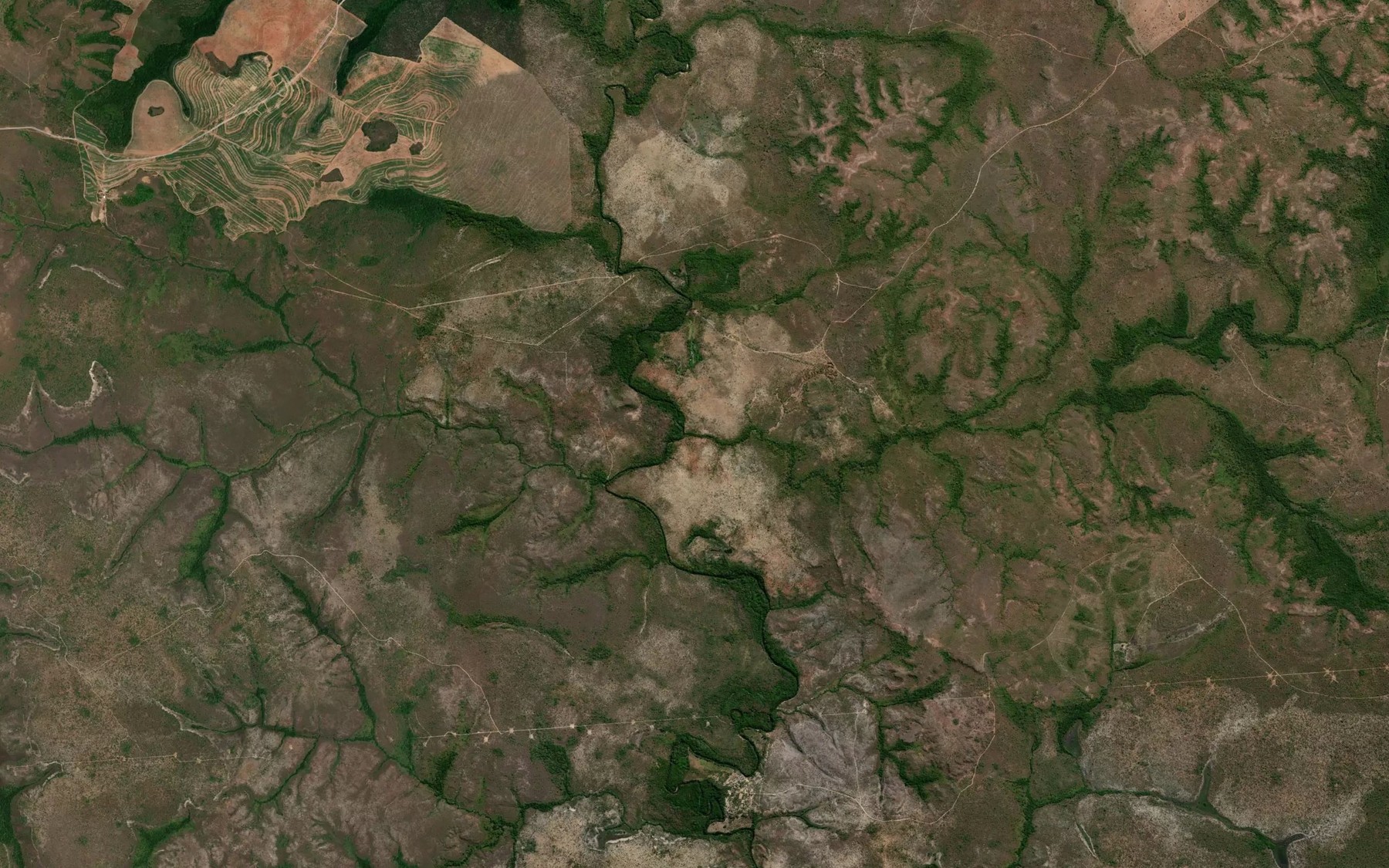 Satellite map of the Corrego Varjao