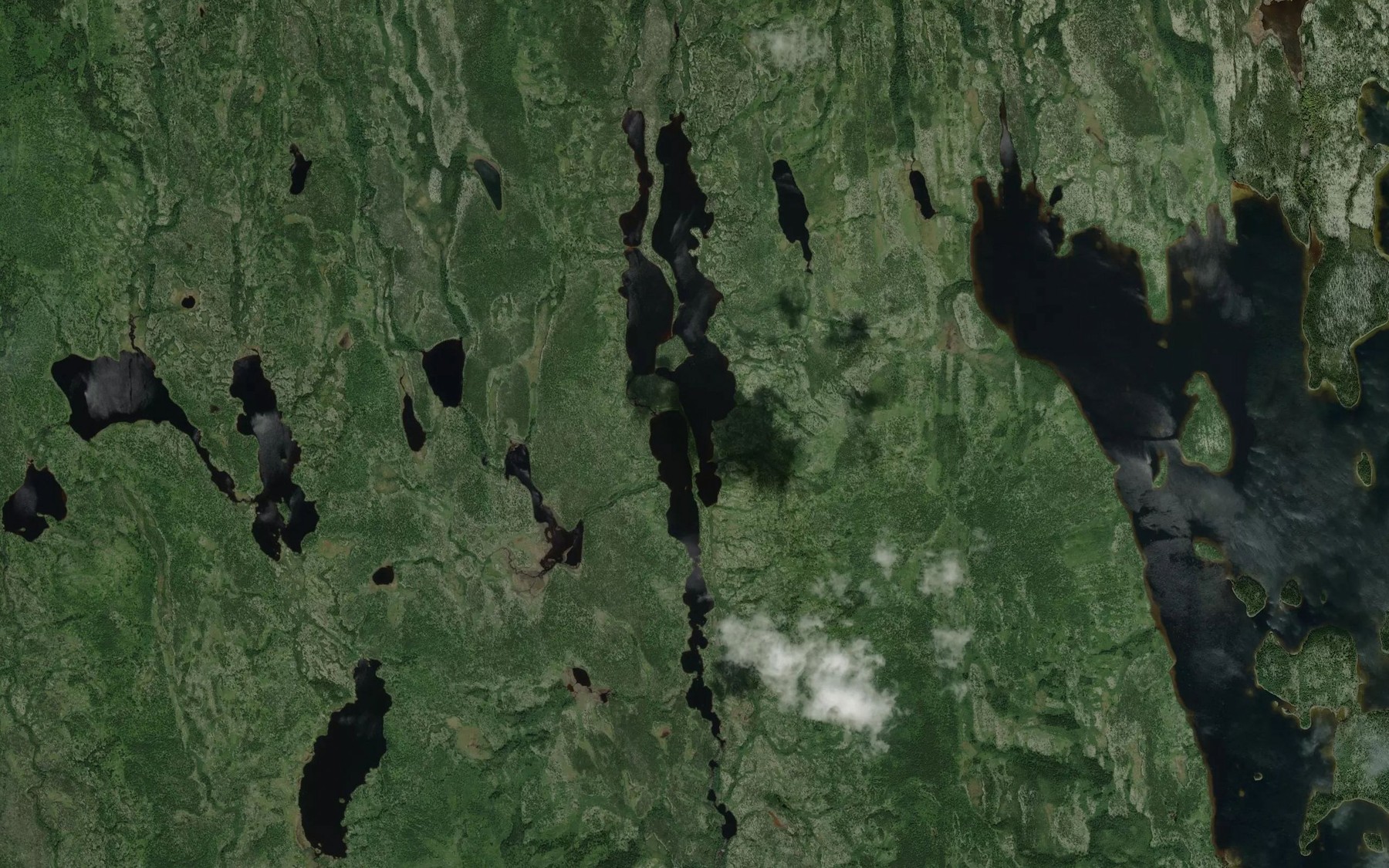 Satellite map of the Lac Torsade