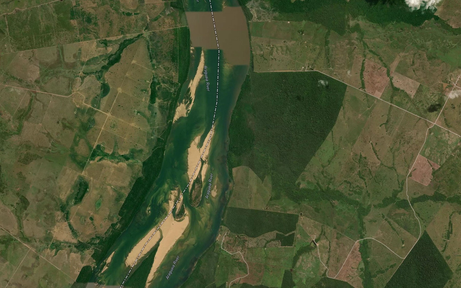 Satellite map of the Rio Cabiruru