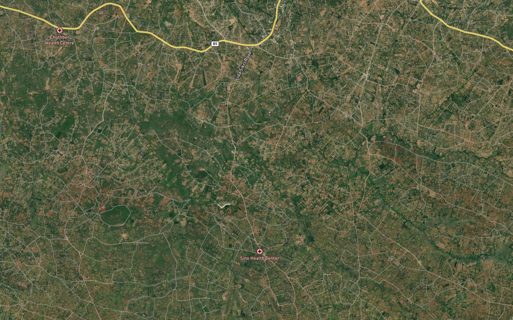 Satellite map of the Awach Kabondo