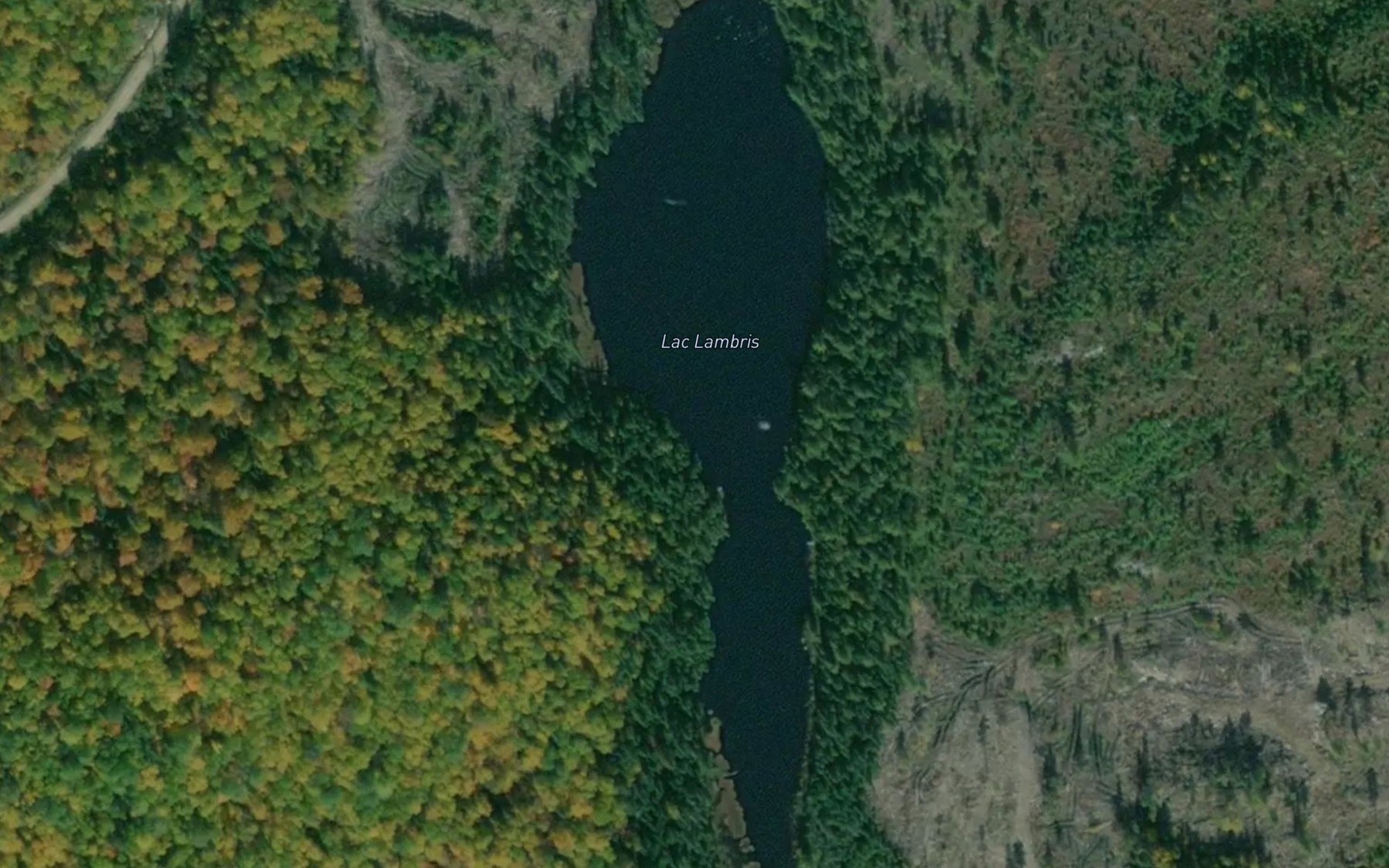 Satellite map of the Lac Lambris
