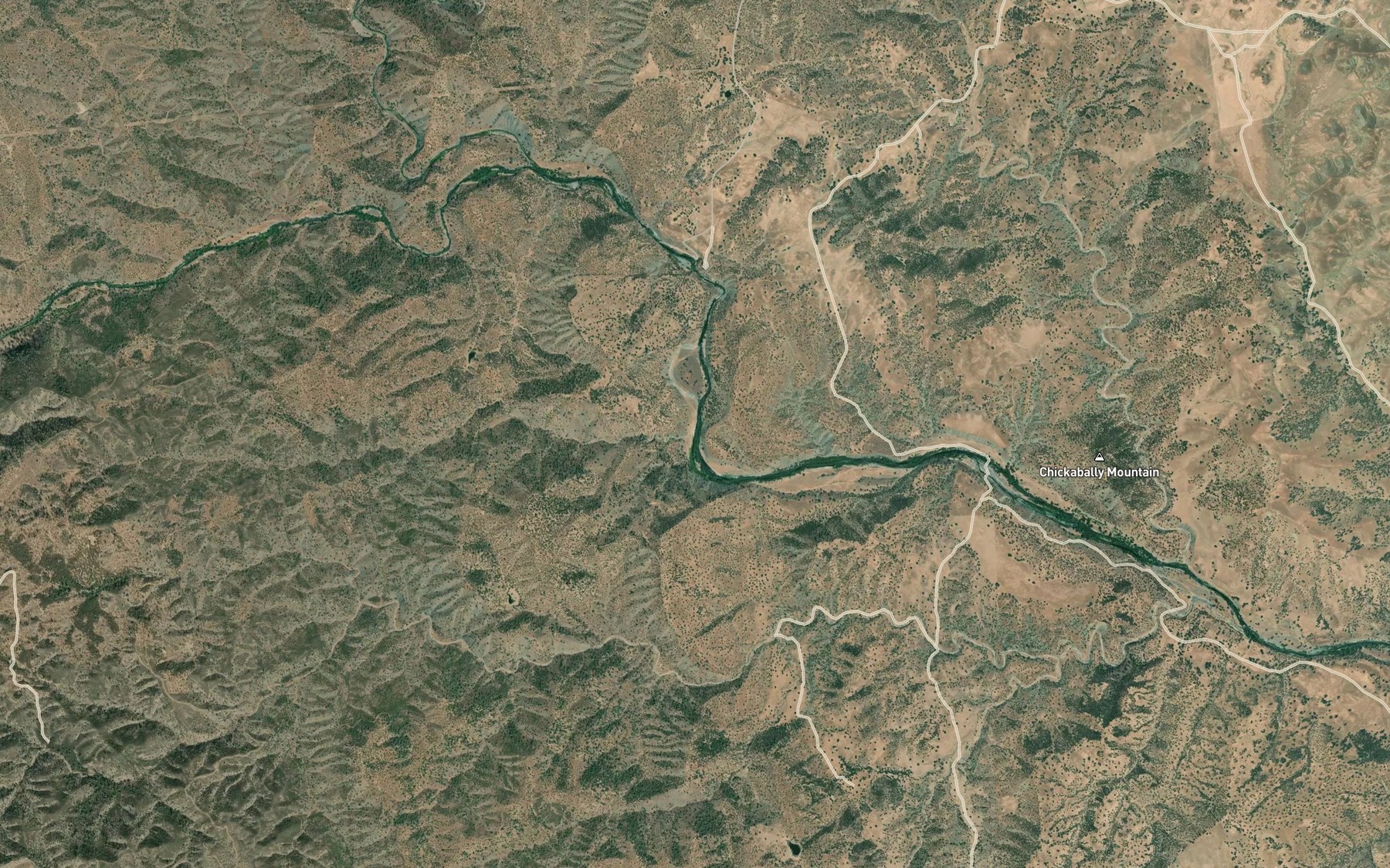 Satellite map of the Little Salt Creek