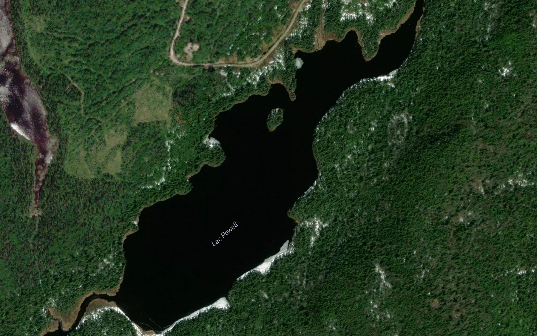 Satellite map of the Lac Powell