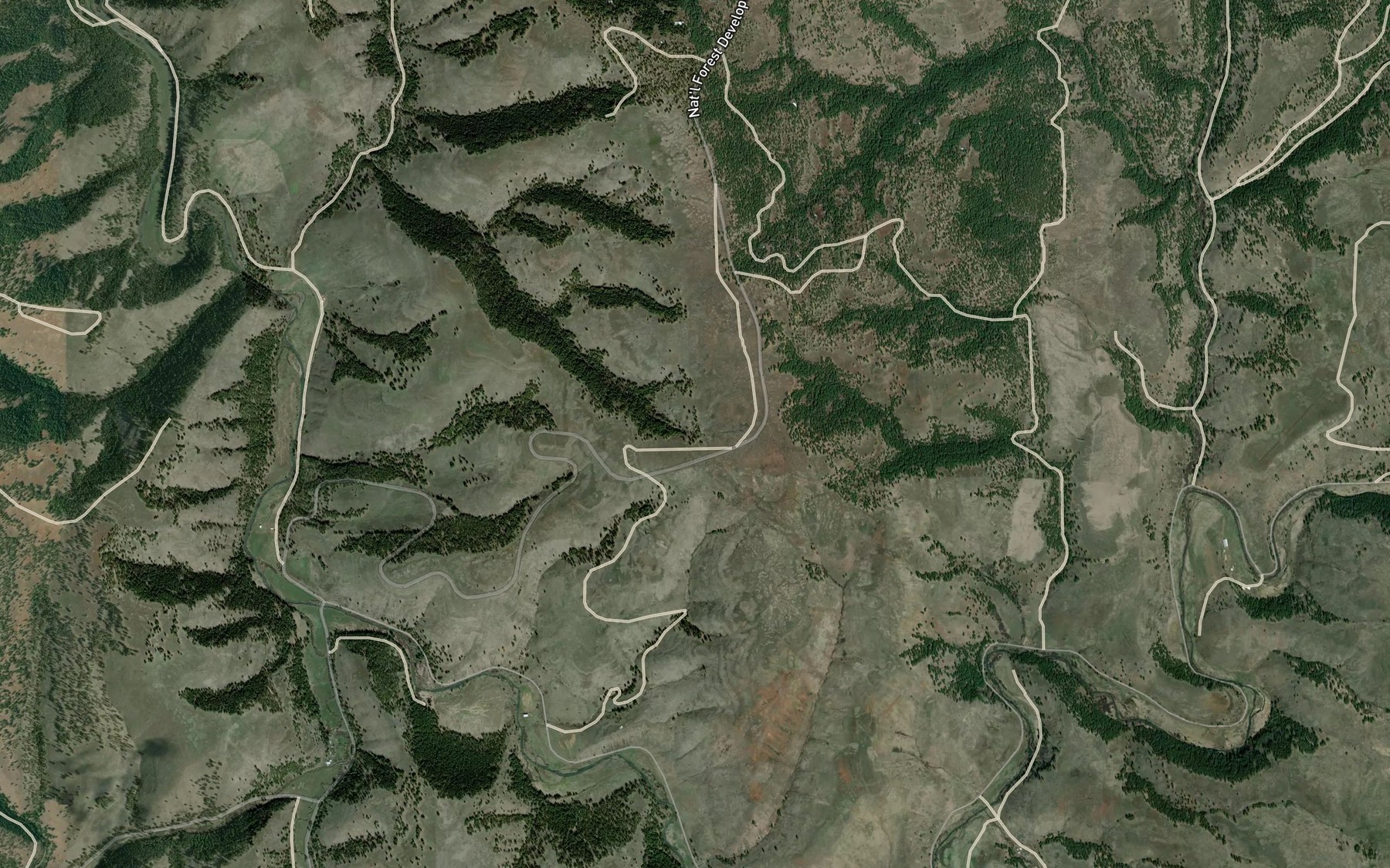Satellite map of the Boner Spring